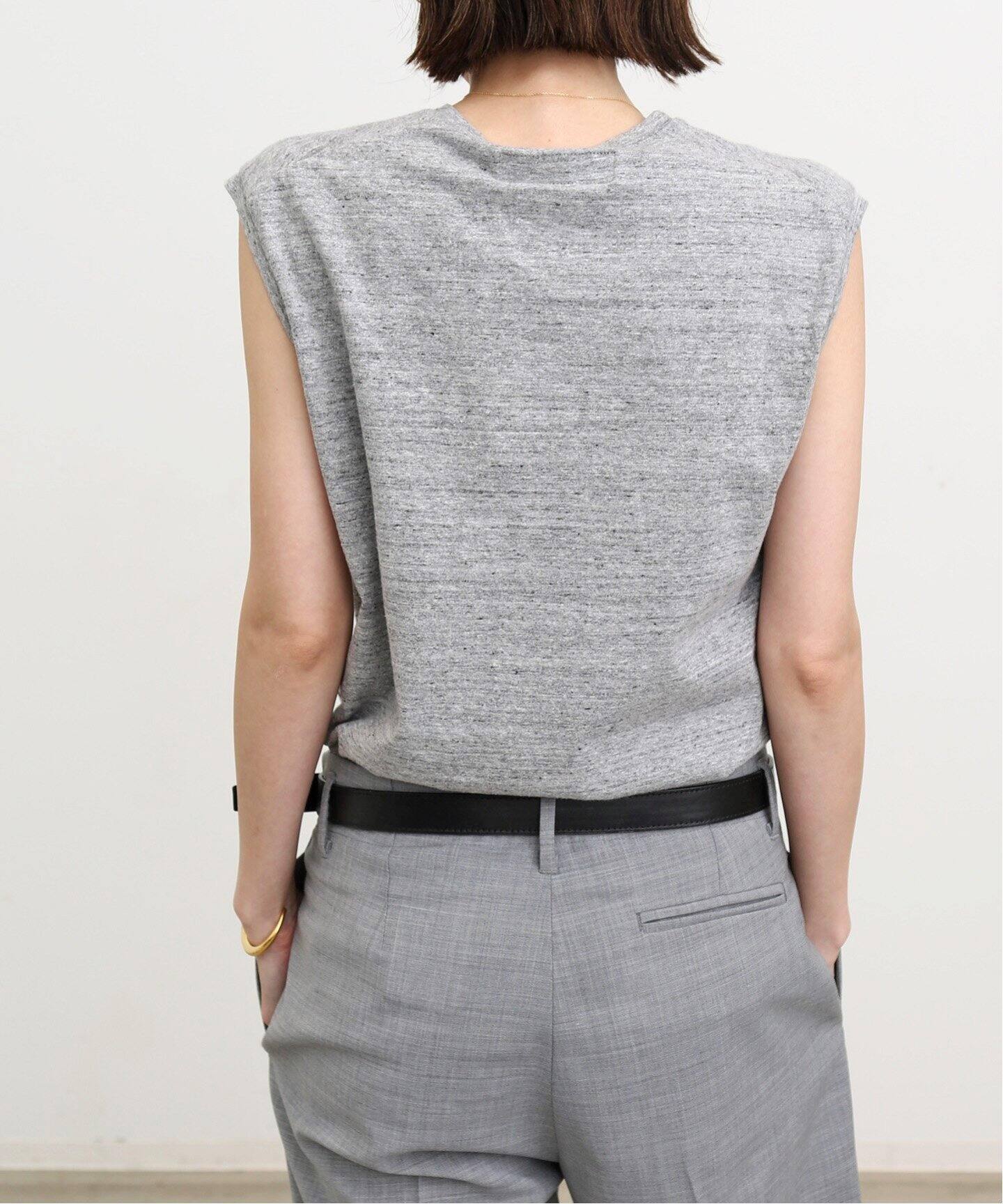 MADISONBLUE/マディソンブルー】HELLO NO SLEEVE TEE（タンクトップ  