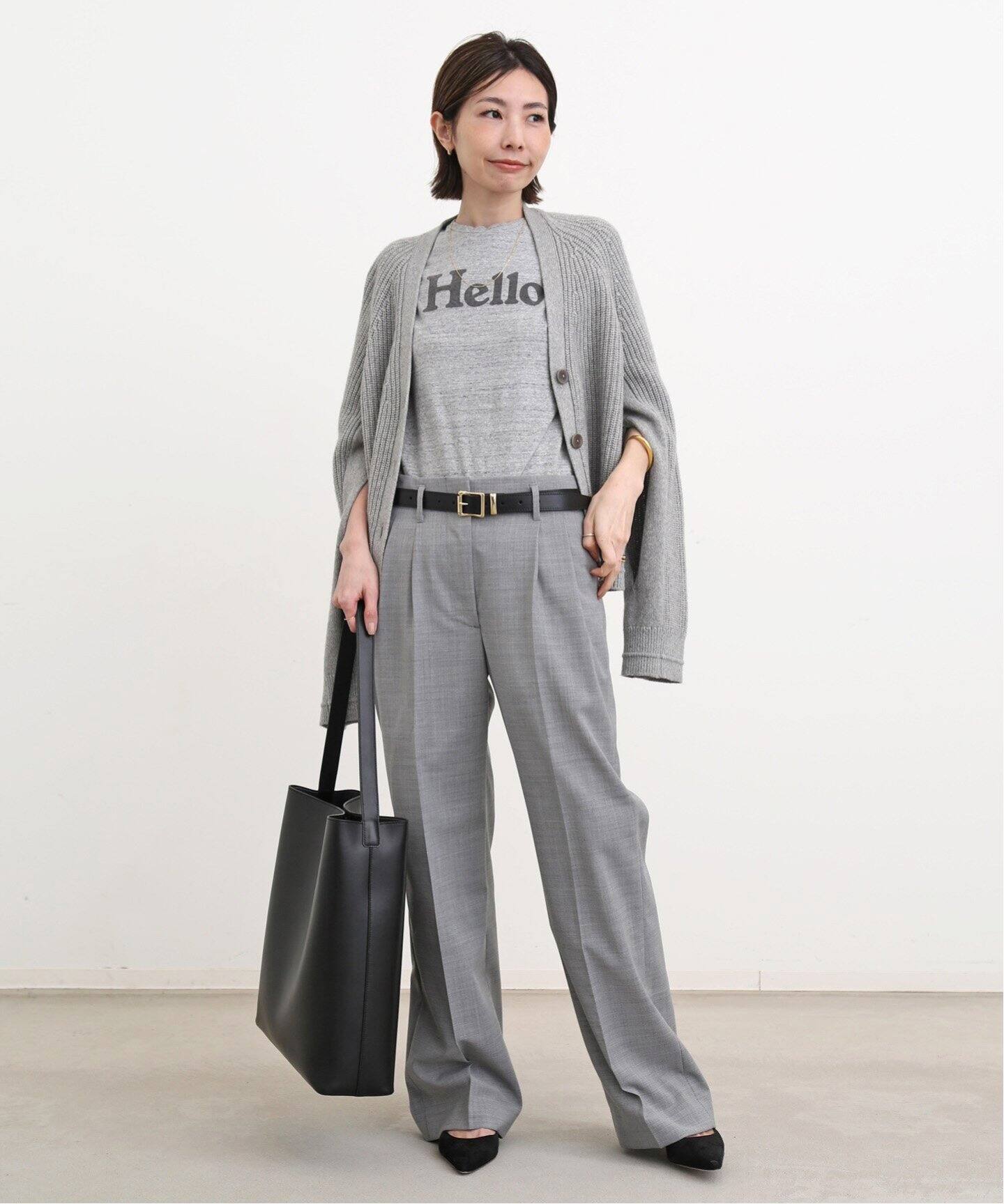 MADISONBLUE/マディソンブルー】HELLO NO SLEEVE TEE（タンクトップ 