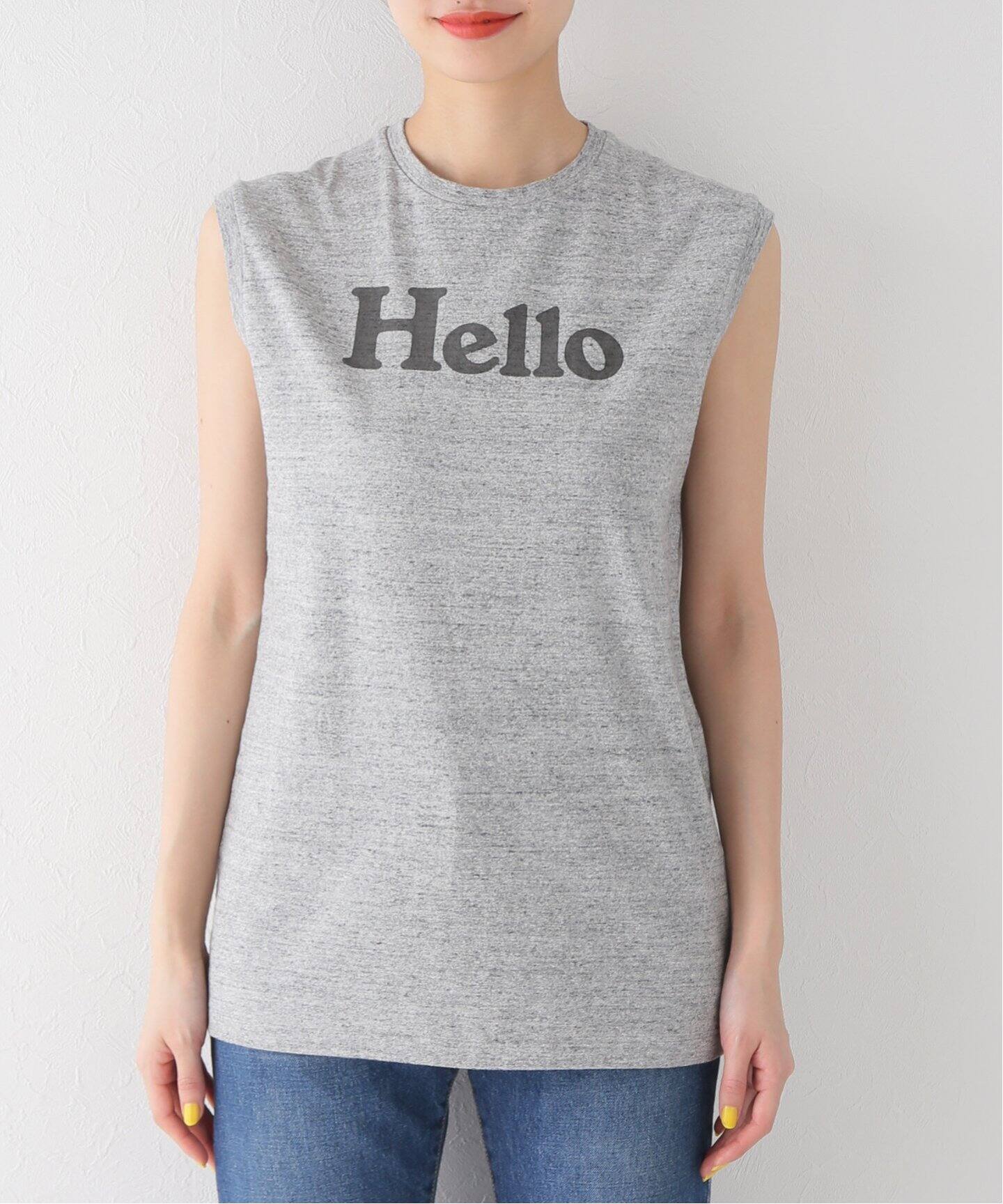 MADISONBLUE/マディソンブルー】HELLO NO SLEEVE TEE（タンクトップ  
