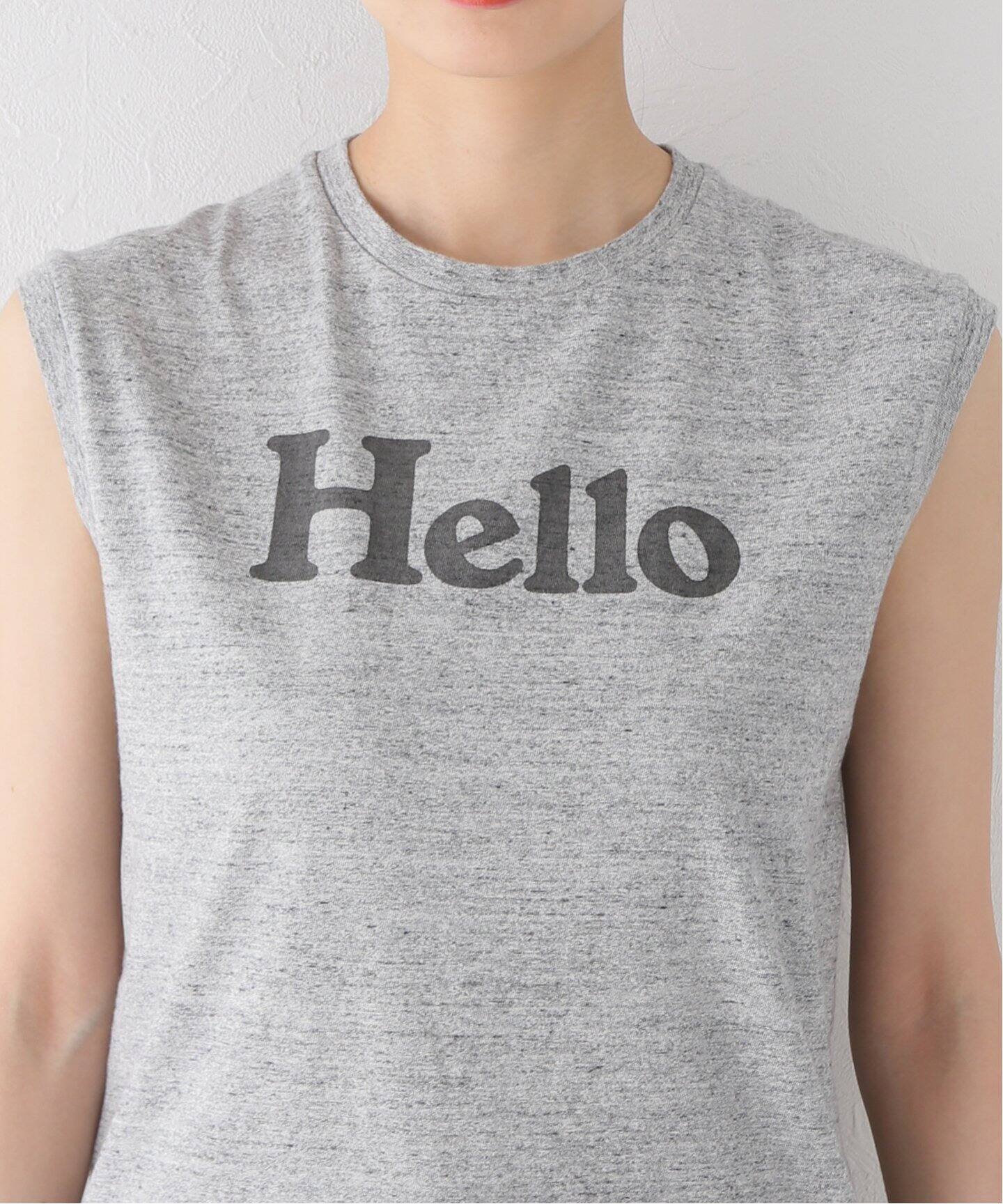 MADISONBLUE/マディソンブルー】HELLO NO SLEEVE TEE（タンクトップ 