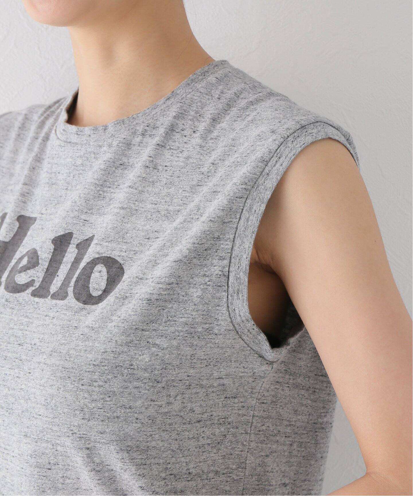 MADISONBLUE/マディソンブルー】HELLO NO SLEEVE TEE（タンクトップ  