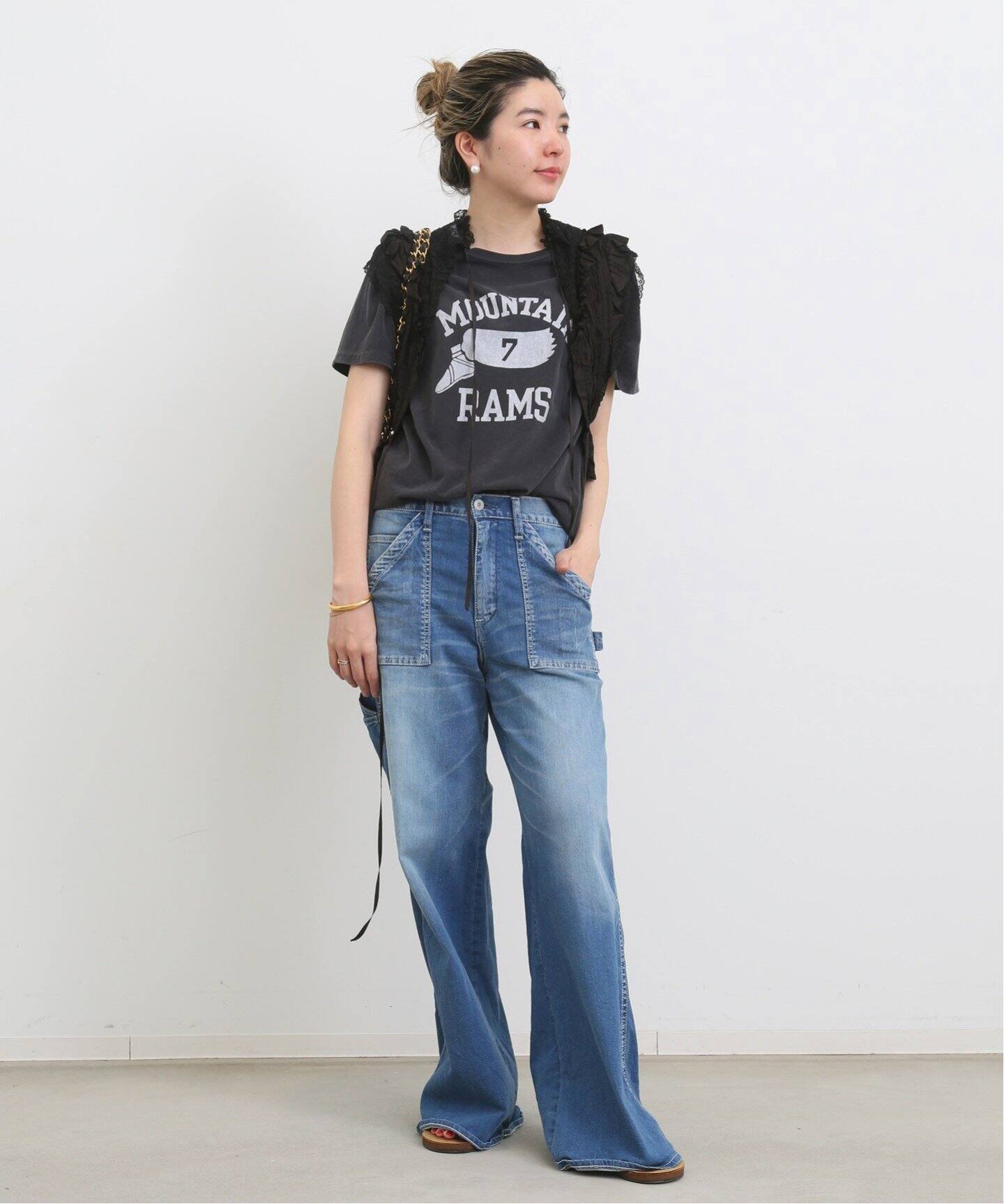 REMI RELIEF/レミレリーフ】MOUNTAIN RAMS T-SH（Tシャツ／カットソー  