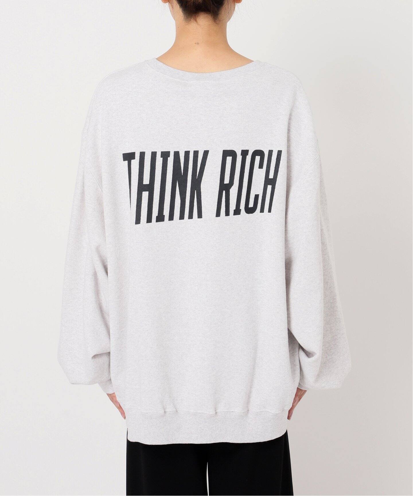 値下げ！AP STUDIO☆PRINT SWEAT PULLOVER☆グレー - トレーナー 