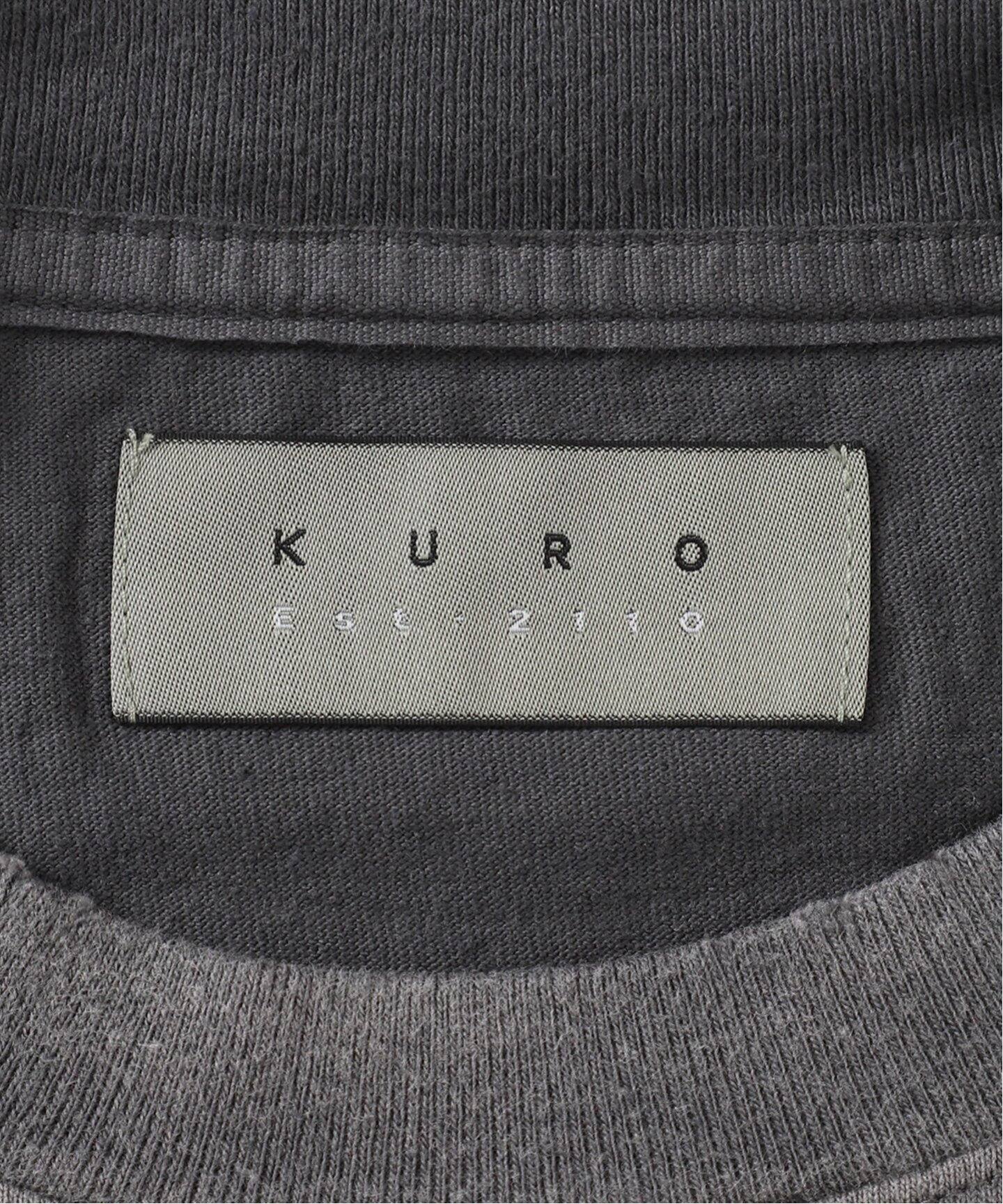 AP STUDIO KURO DAMAGE TEE ダメージ Tシャツ ロンT KURO/クロ】DAMAGE L/S TEE（Tシャツ／カットソー）｜AP STUDIO