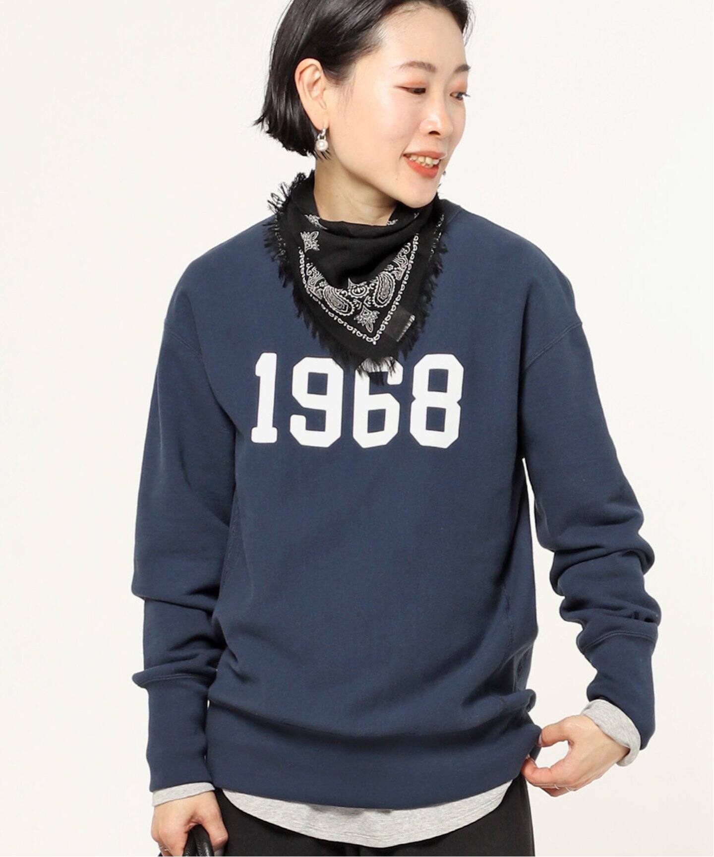 AMERICANA/アメリカーナ】1968 クルーネックスウェット（スウェット  