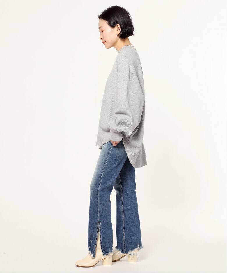 AMアメリカーナTHERMAL ハーフスリーブ プルオーバー スカート ほり 