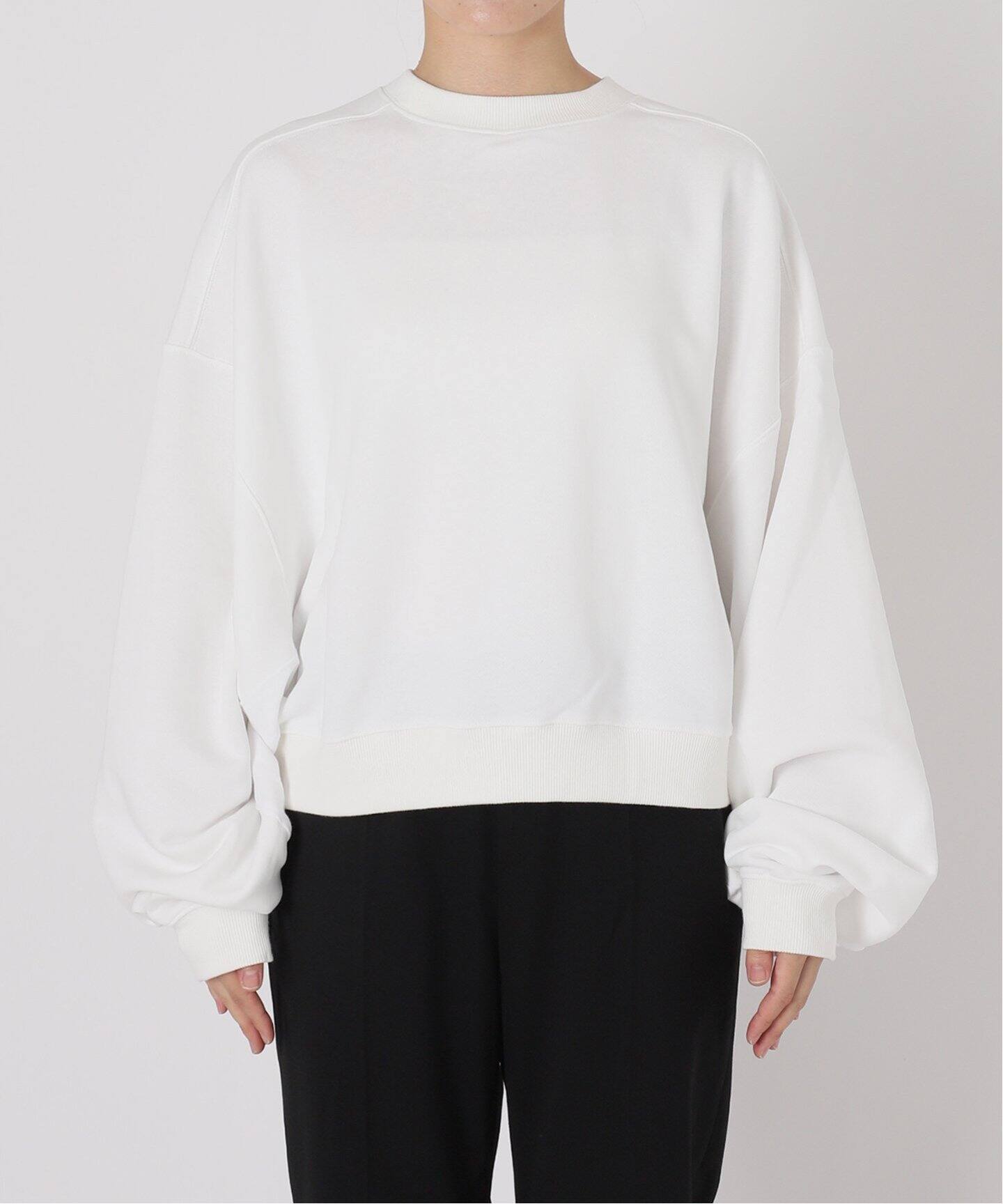 PRE_/プレ】別注cropped Big sleeve sweat Pullover（スウェット）｜AP 