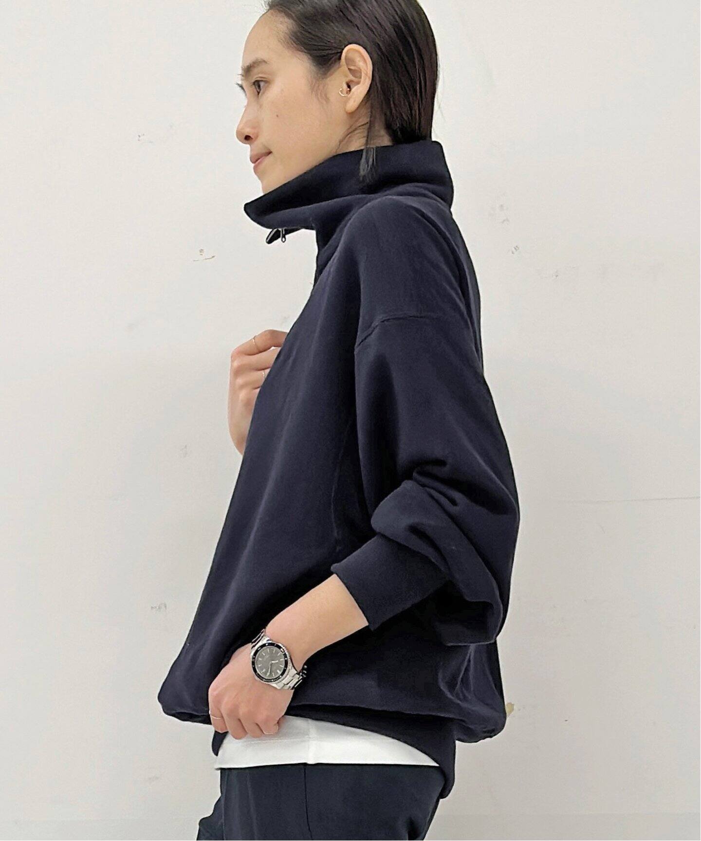 AMERICANA/アメリカーナ】 ハーフジップ スウェットプルオーバー  