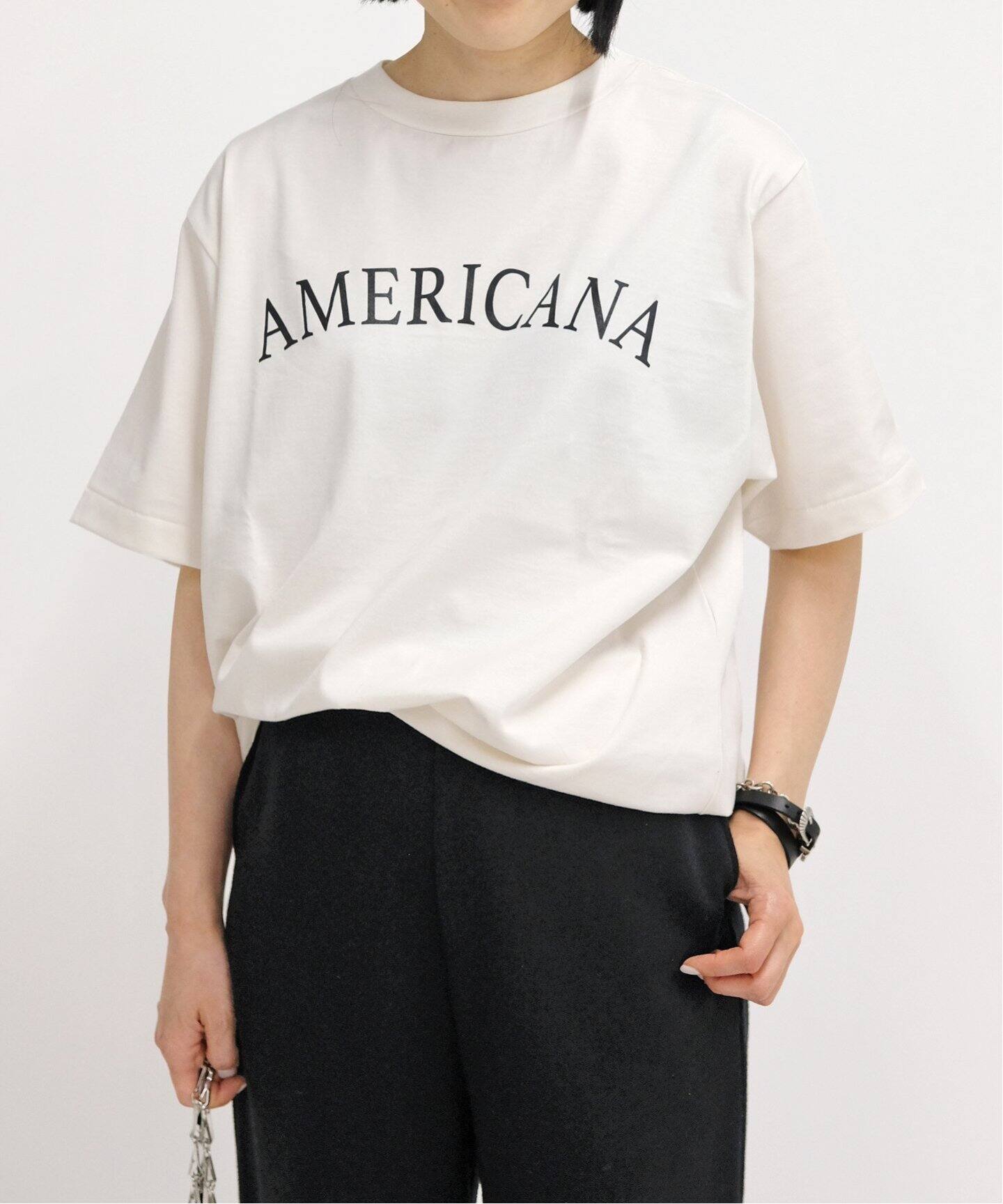 追加》別注 AMERICANA arche logo Tシャツ（Tシャツ／カットソー）｜AP 