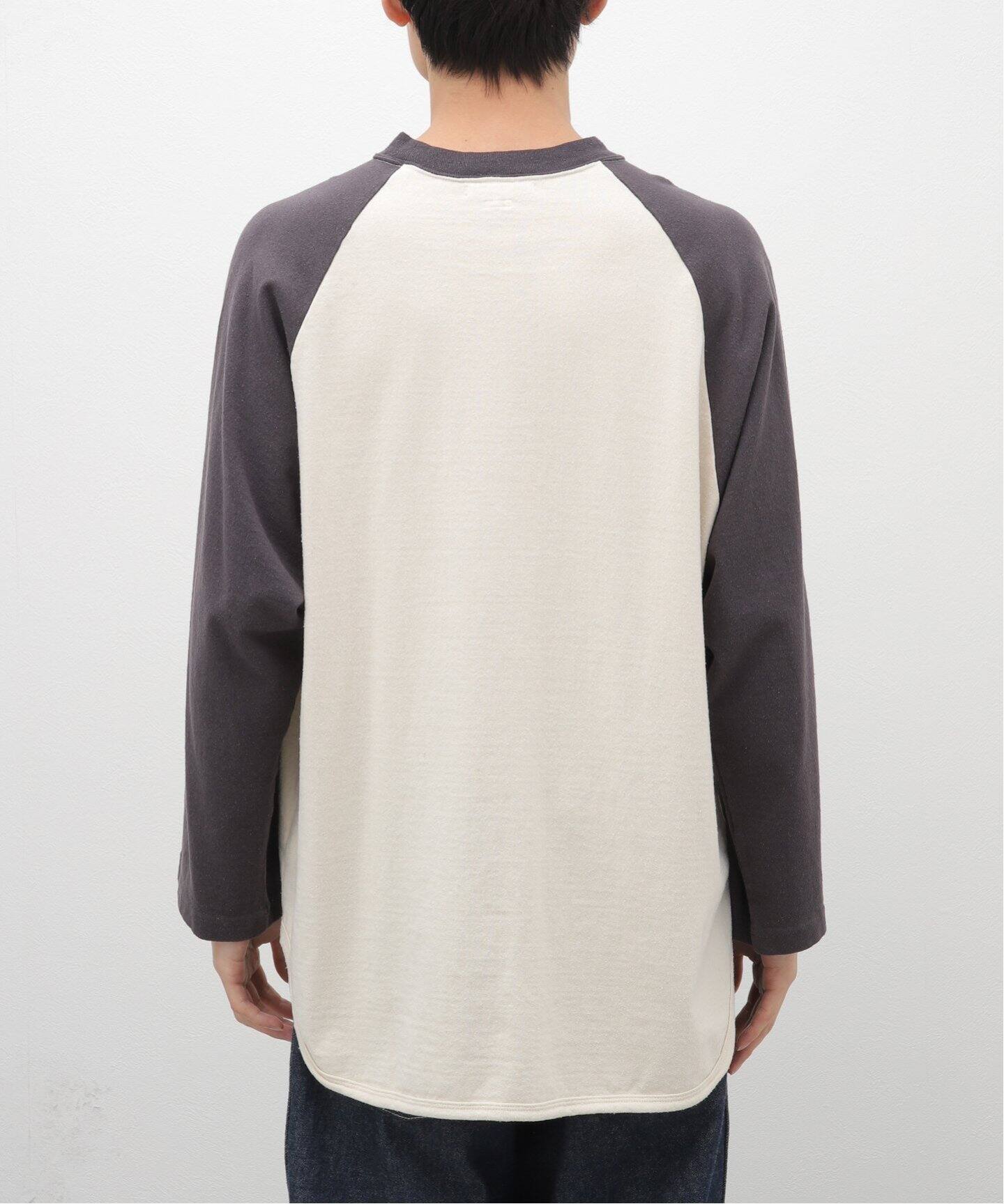 blurhms / ブラームス】C/SILK NEP BASEBALL RAGLAN TEE（Tシャツ 