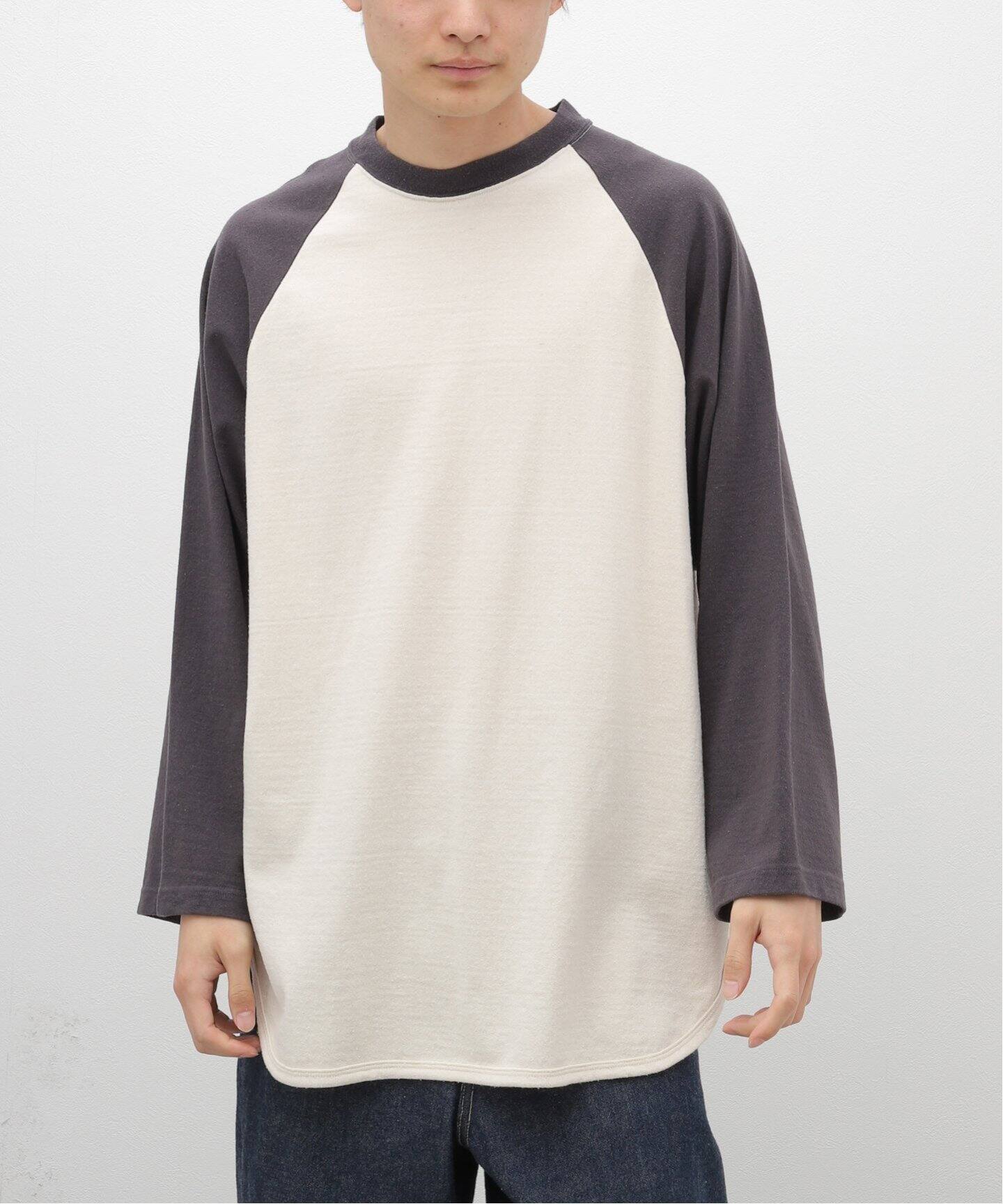 blurhms / ブラームス】C/SILK NEP BASEBALL RAGLAN TEE（Tシャツ  