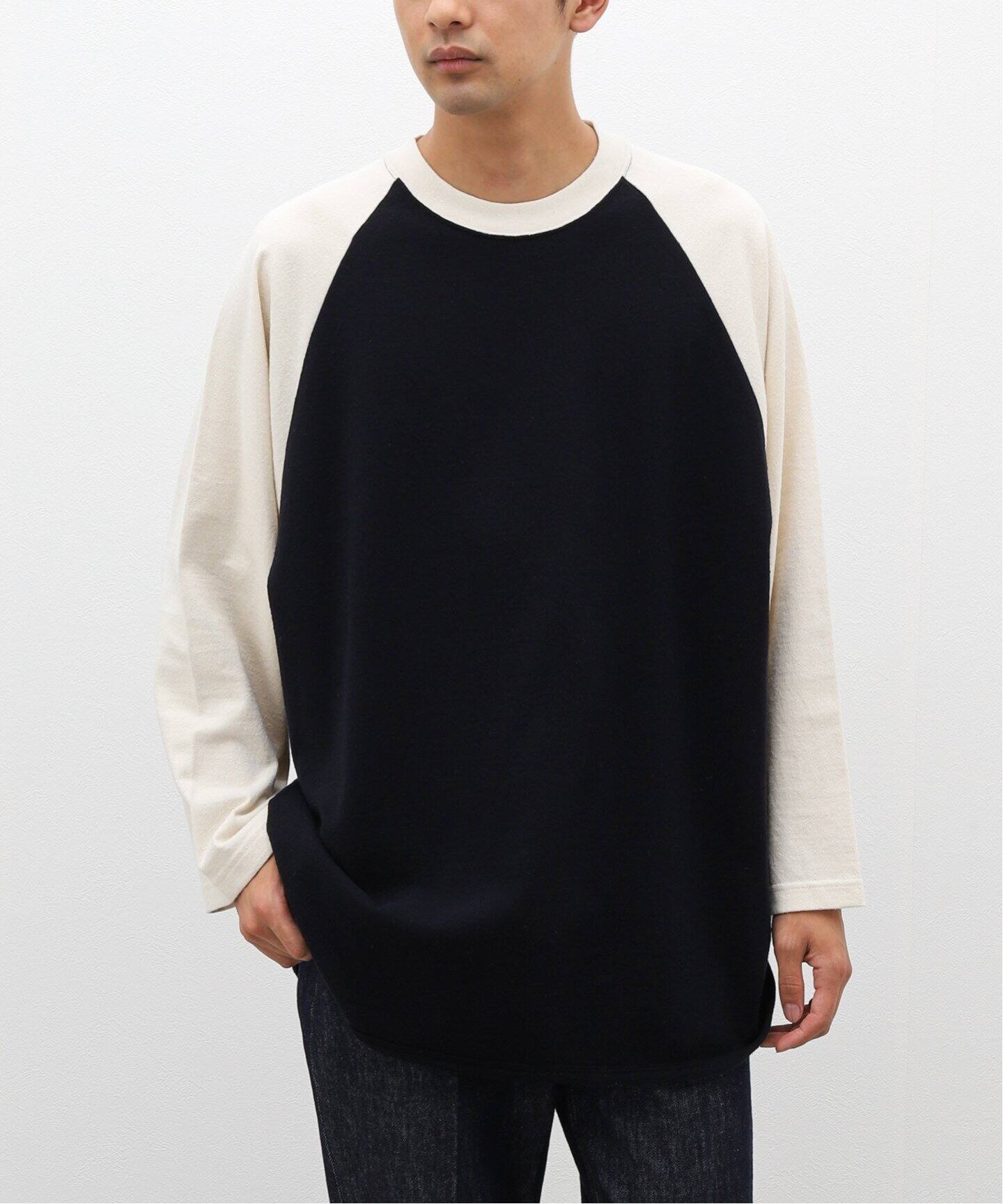 blurhms / ブラームス】CO/SILK NEP BASEBALL RAGLAN TEE（Tシャツ 