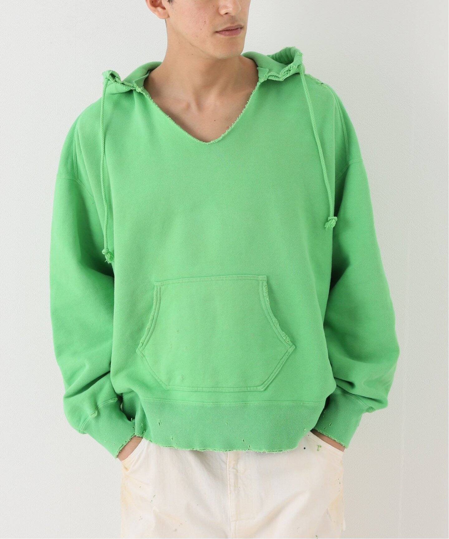 ANCELLM / アンセルム】DYED DAMAGE HOODIE（パーカー）｜WISM 