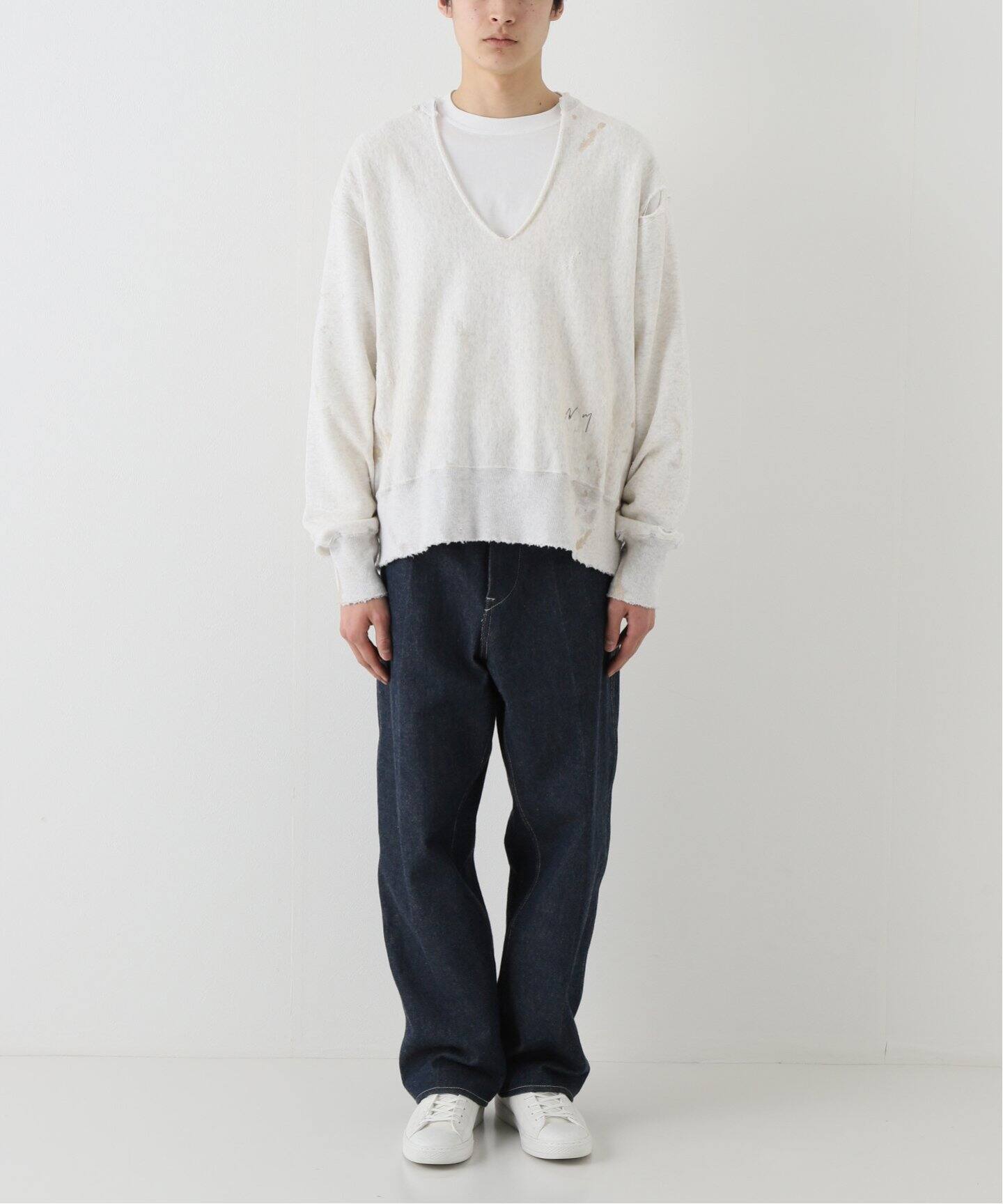 ANCELLM / アンセルム】 CRASH CREWNECK SWEAT SHIRT（スウェット 