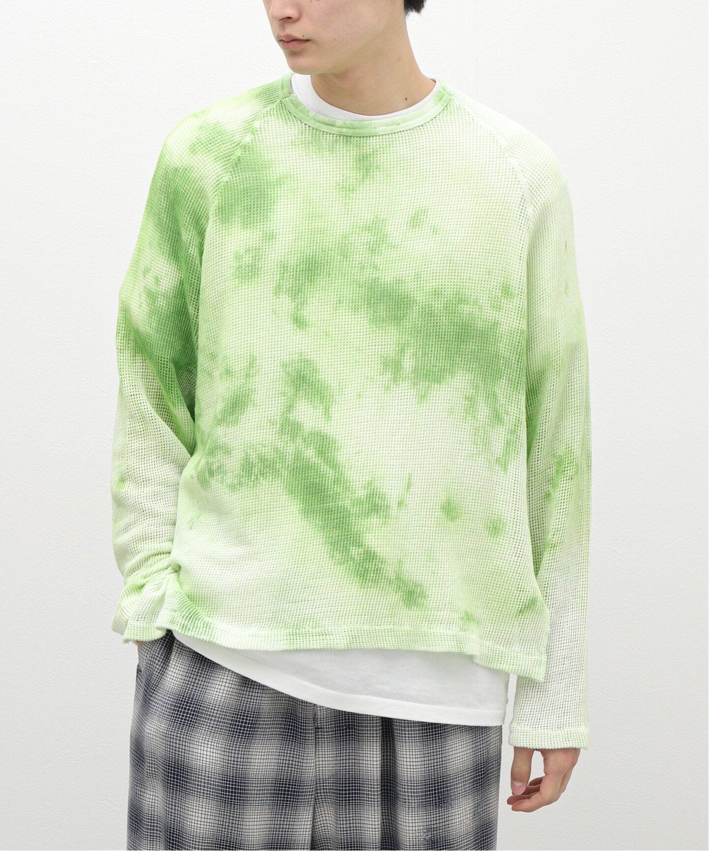 ANCELLM / アンセルム】DYED MESH LS T-SHIRT（Tシャツ／カットソー 