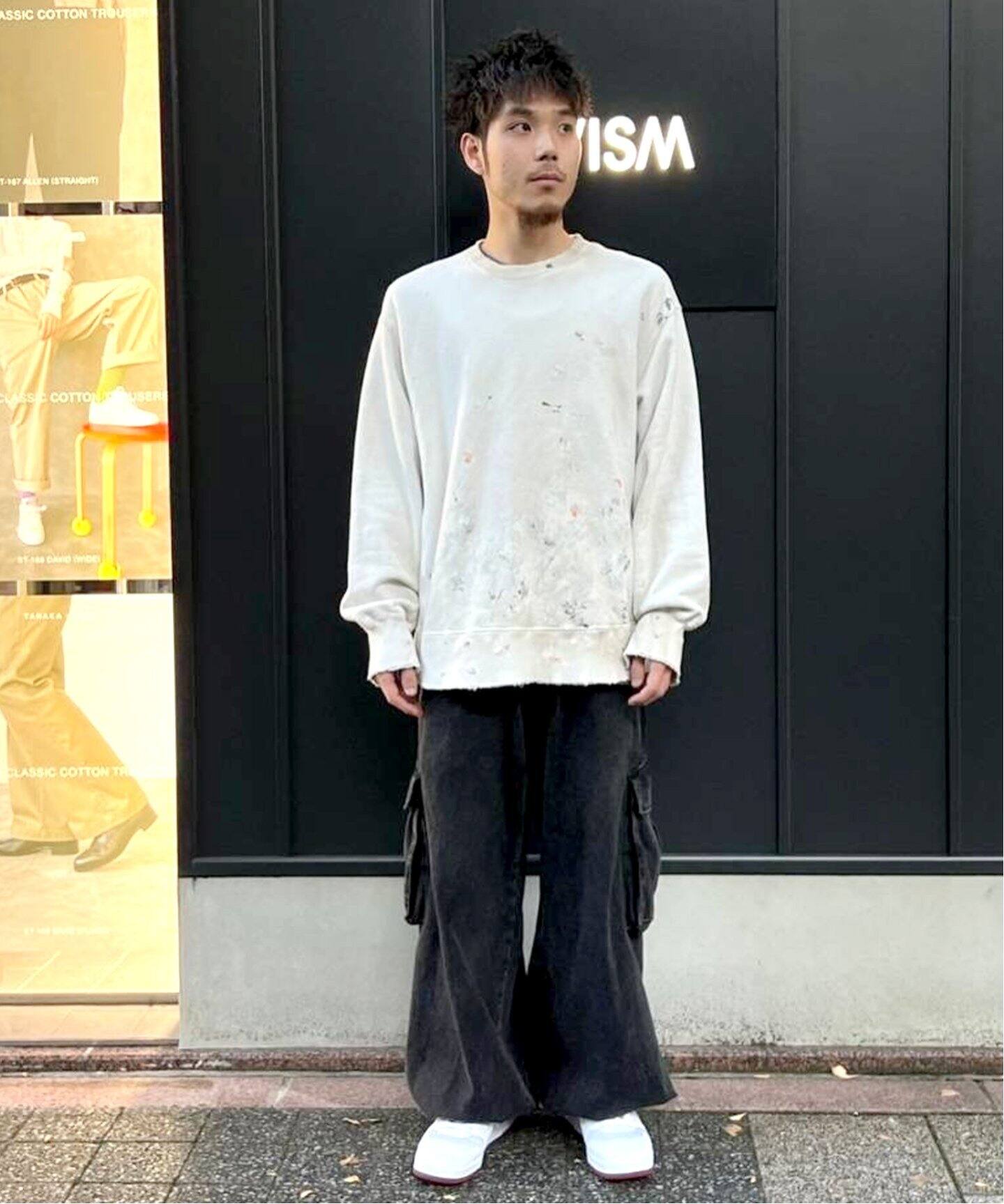 ANCELLM / アンセルム】HAND PAINTING SWEAT SHIRT（スウェット 