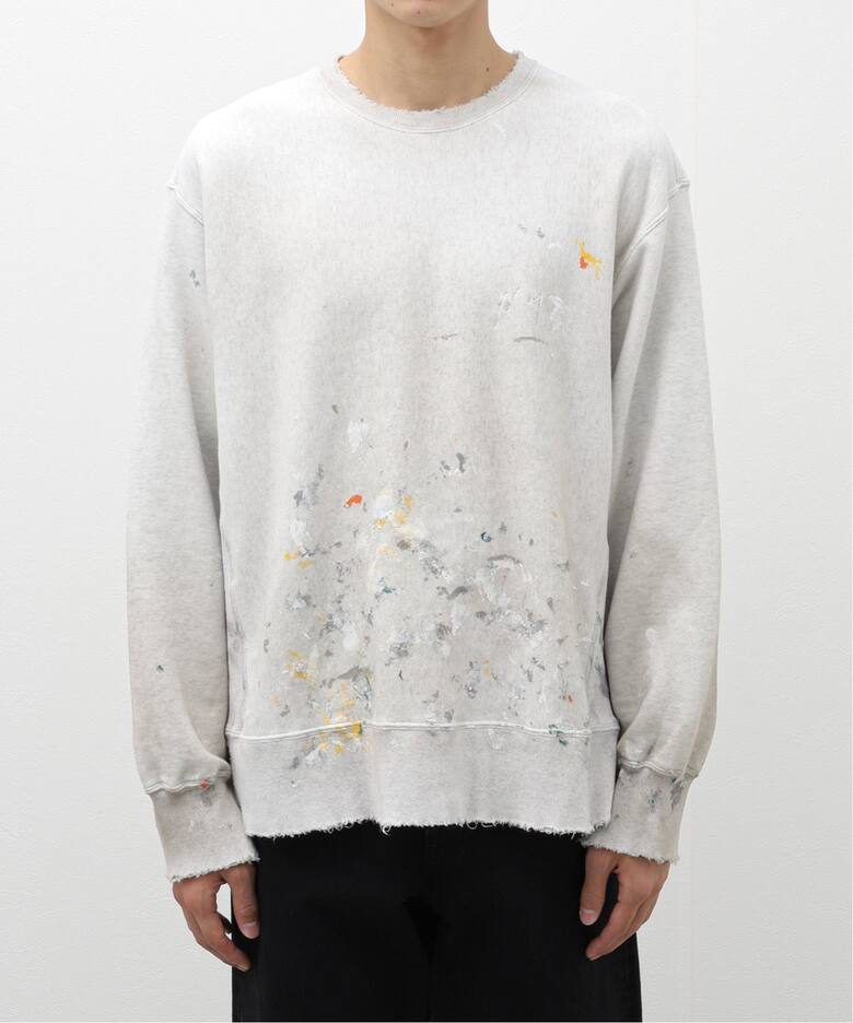 ANCELLM / アンセルム】HAND PAINTING SWEAT SHIRT（スウェット 