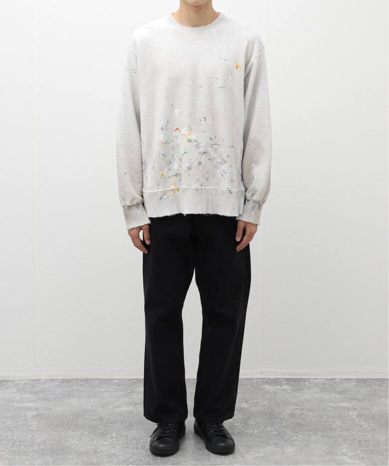 ANCELLM / アンセルム】HAND PAINTING SWEAT SHIRT（スウェット 