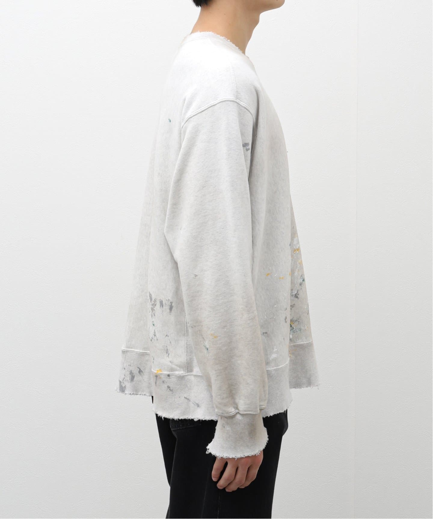 アンセルム　ハンドペイントスウェット　サイズ2 ANCELLM / アンセルム】HAND PAINTING SWEAT SHIRT（スウェット