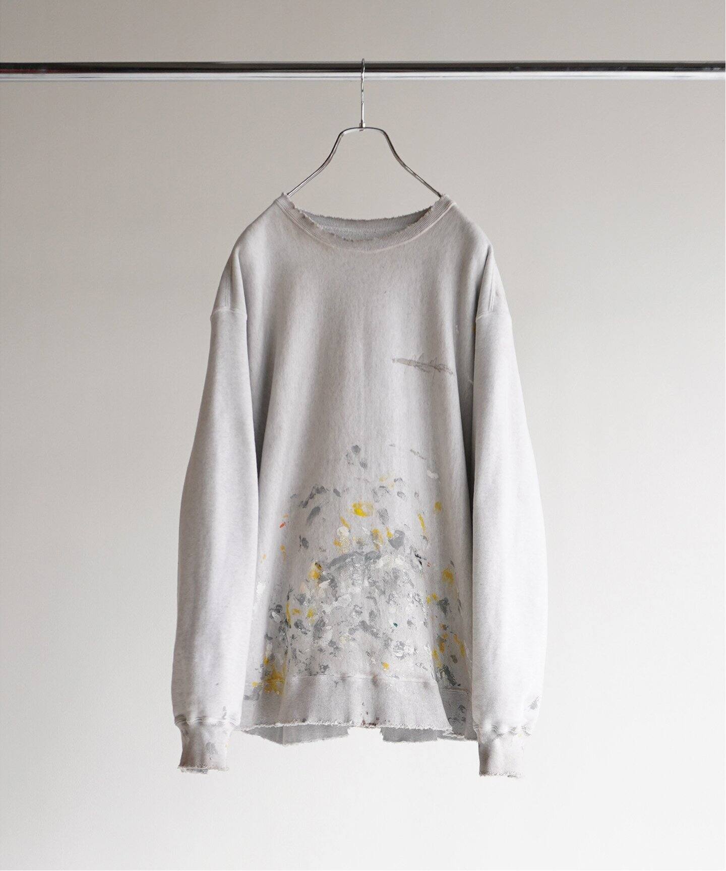 ANCELLM / アンセルム】HAND PAINTING SWEAT SHIRT（スウェット 