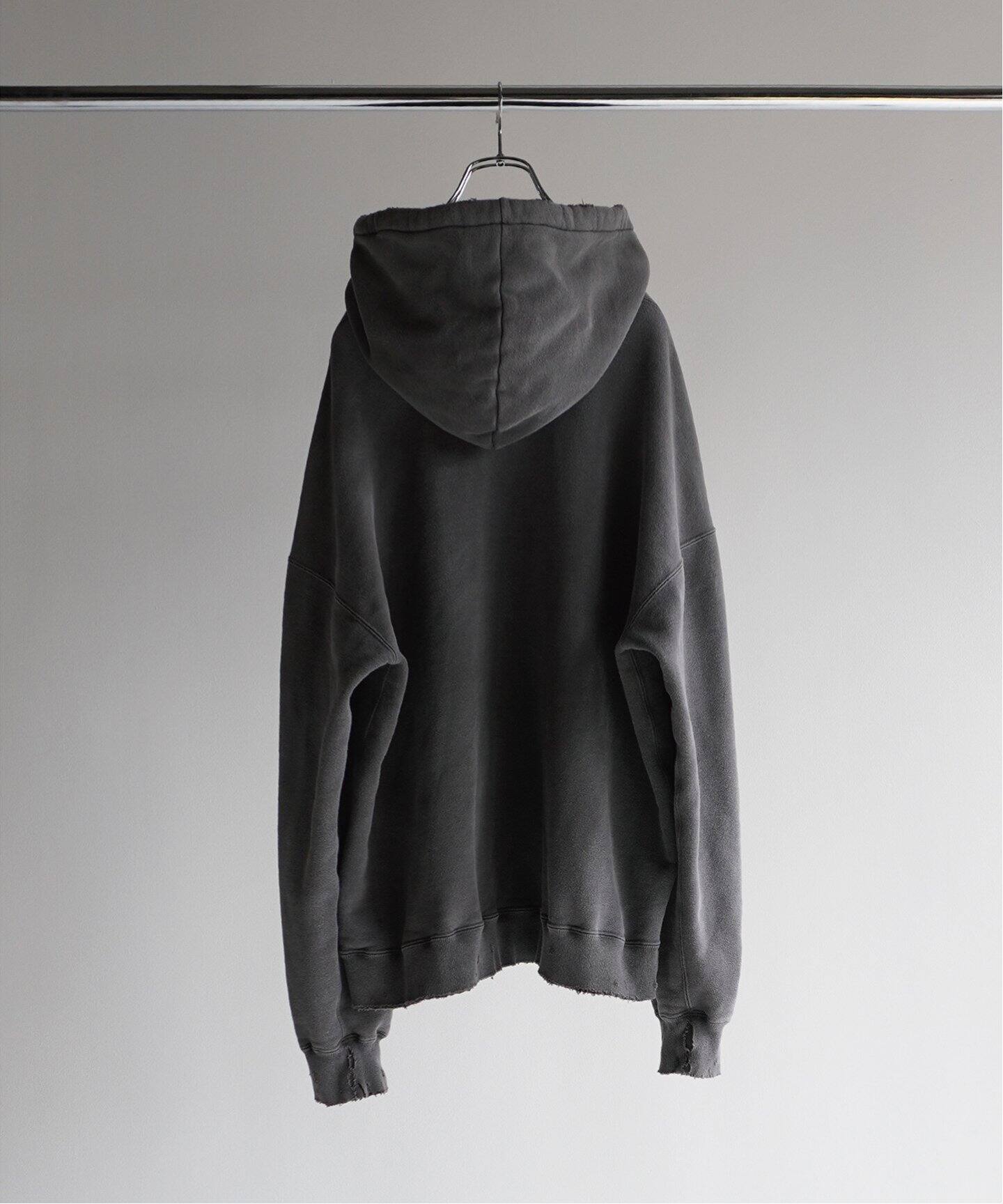 ANCELLM / アンセルム】DYED DAMAGE HOODIE（パーカー）｜WISM 