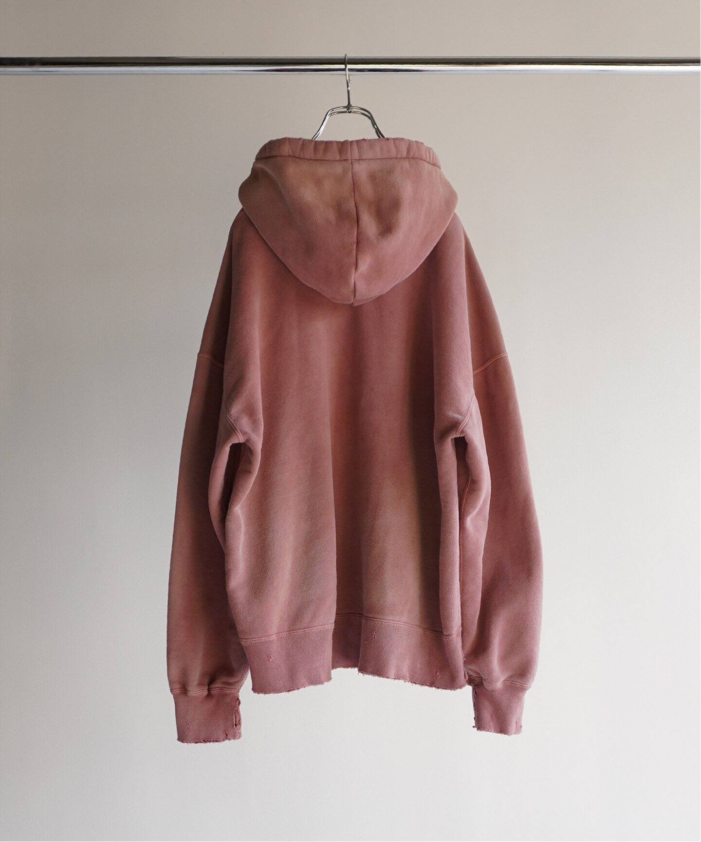 ANCELLM / アンセルム】DYED DAMAGE HOODIE（パーカー）｜WISM 