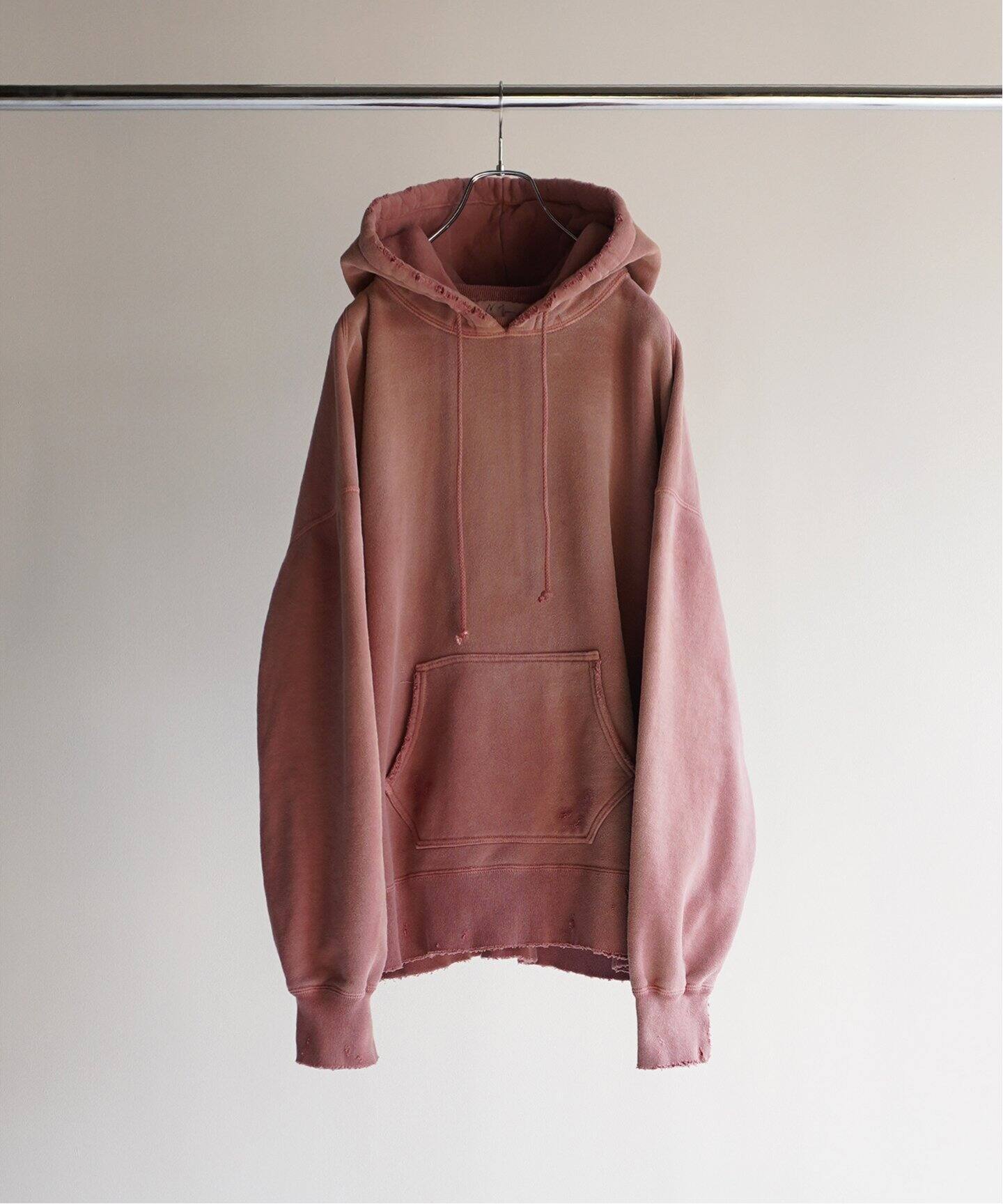ANCELLM / アンセルム】DYED DAMAGE HOODIE（パーカー）｜WISM  