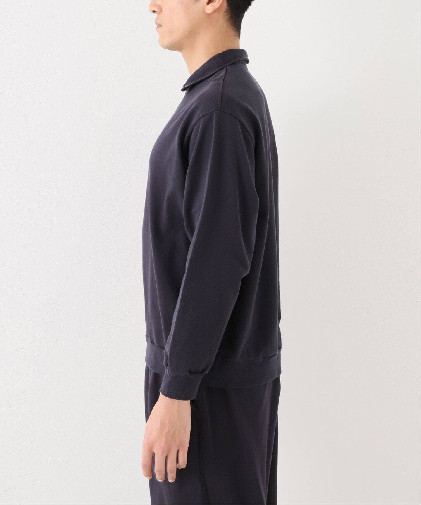 comoli / コモリ】コットンシルクジャージ ハーフジップPO（スウェット  