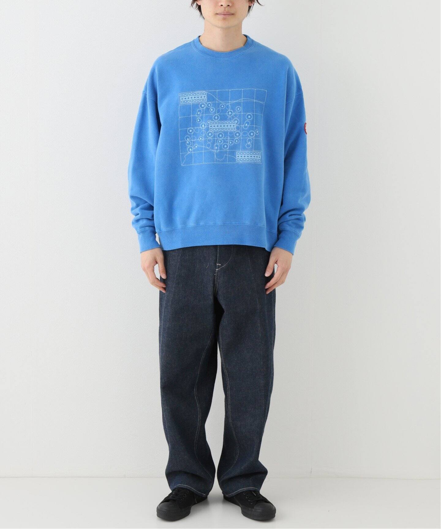 C.E / シーイー】OVERDYE ARRANGEMENT CREW NECK（スウェット）｜WISM 