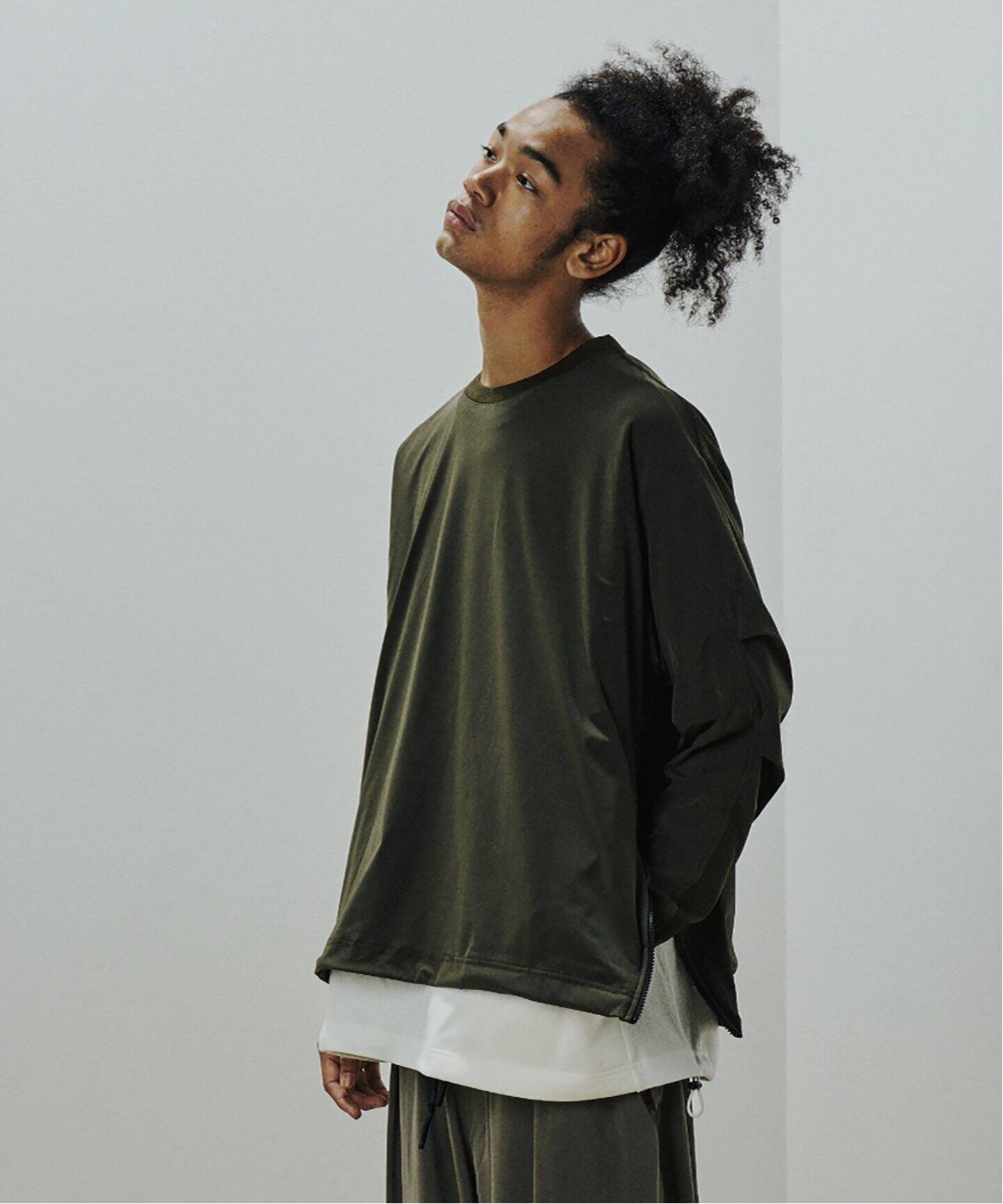UNTRACE / アントレース】BOX STRETCH SMOCK 2 L/S（Tシャツ 