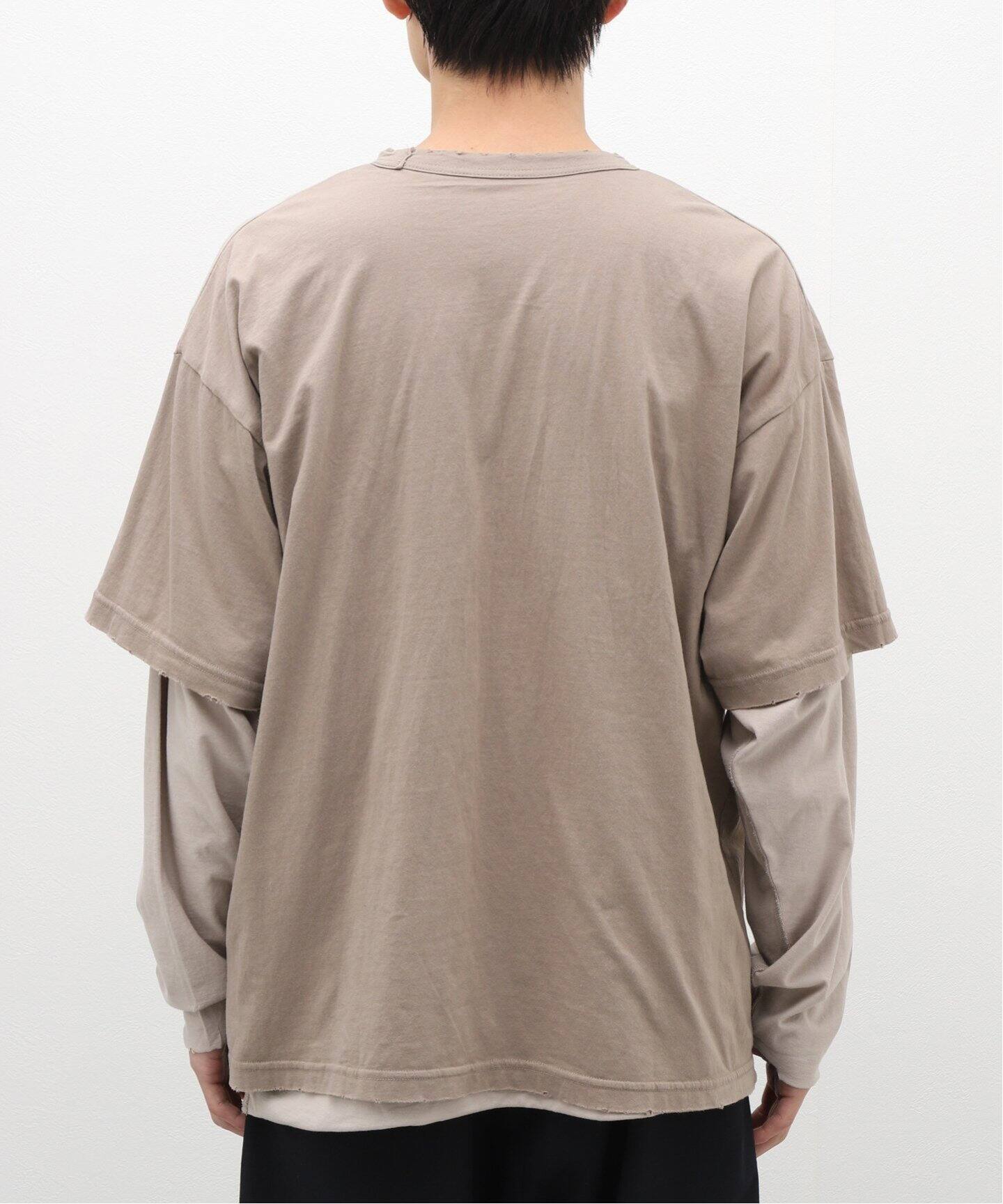 レイヤードプリントTシャツ　ベージュ　XS Tシャツ| 写真のネットプリントサービスなら【富士フイルム】