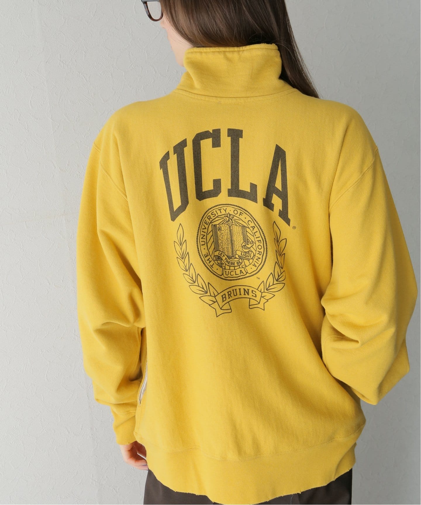 UCLA for JOURNAL STANDARD】別注 ハーフジップスウェット