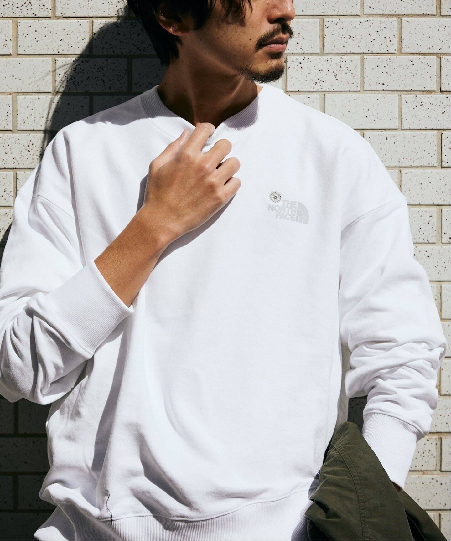 WEB限定【THE NORTH FACE / ノースフェイス】フラワーロゴクルー  