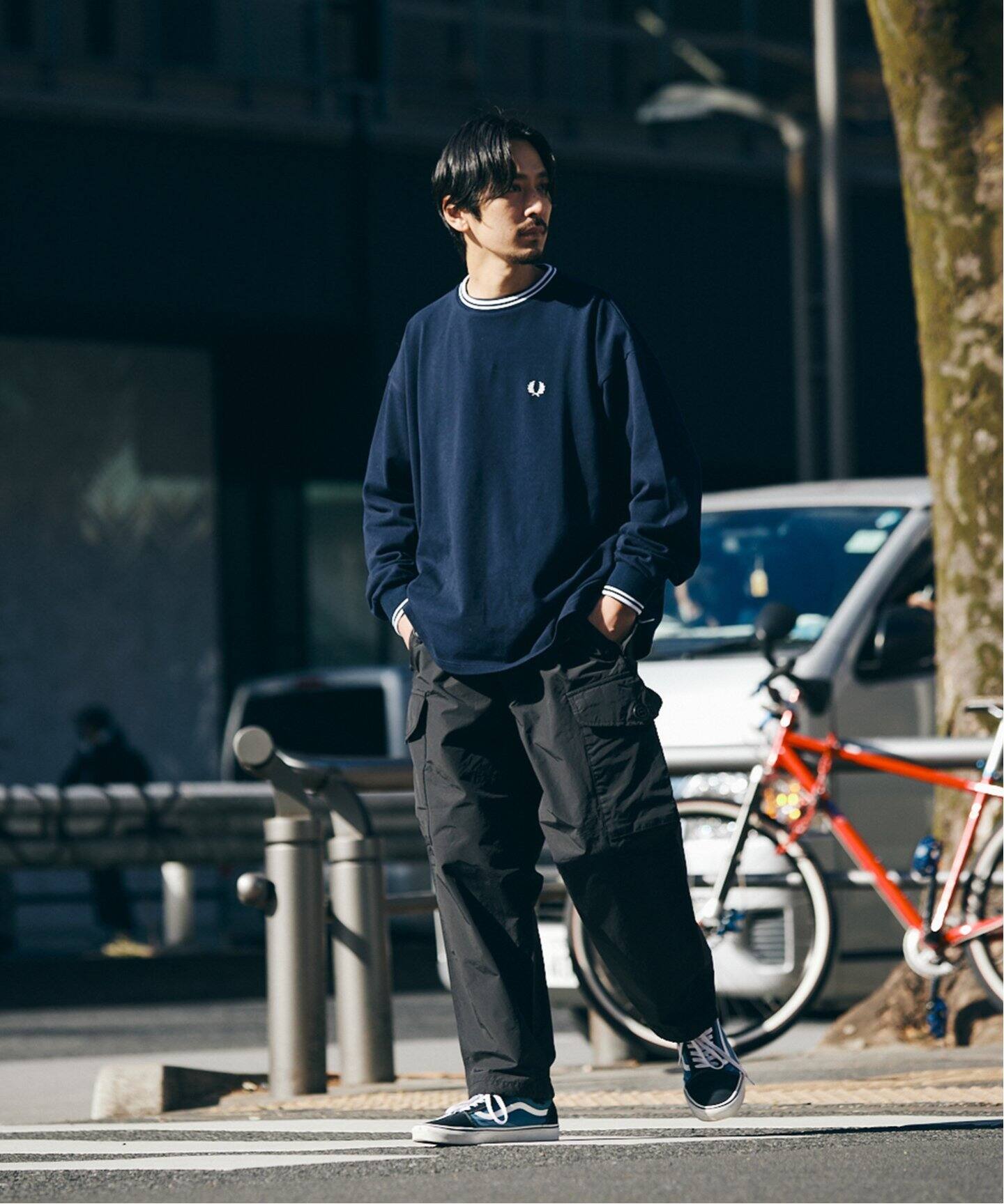 FRED PERRY for JOURNAL STANDARD】別注 L/S ピケ Tシャツ（T 