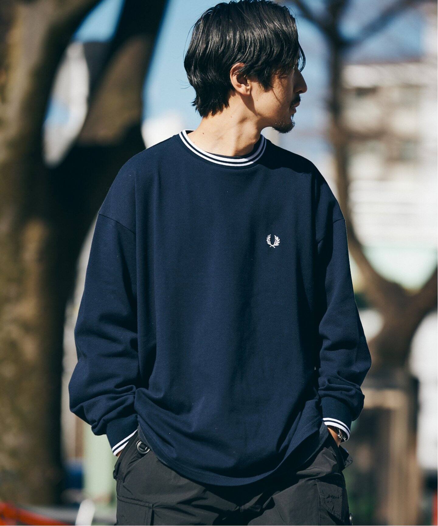 FRED PERRY for JOURNAL STANDARD】別注 L/S ピケ Tシャツ（Tシャツ 