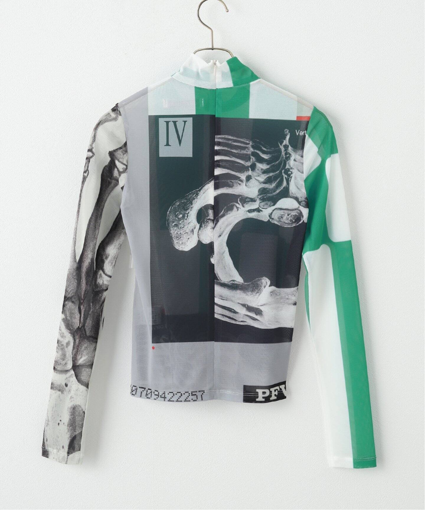 YOHEI OHNO / ヨウヘイオオノ】Graphic Mesh Top（Tシャツ／カットソー 