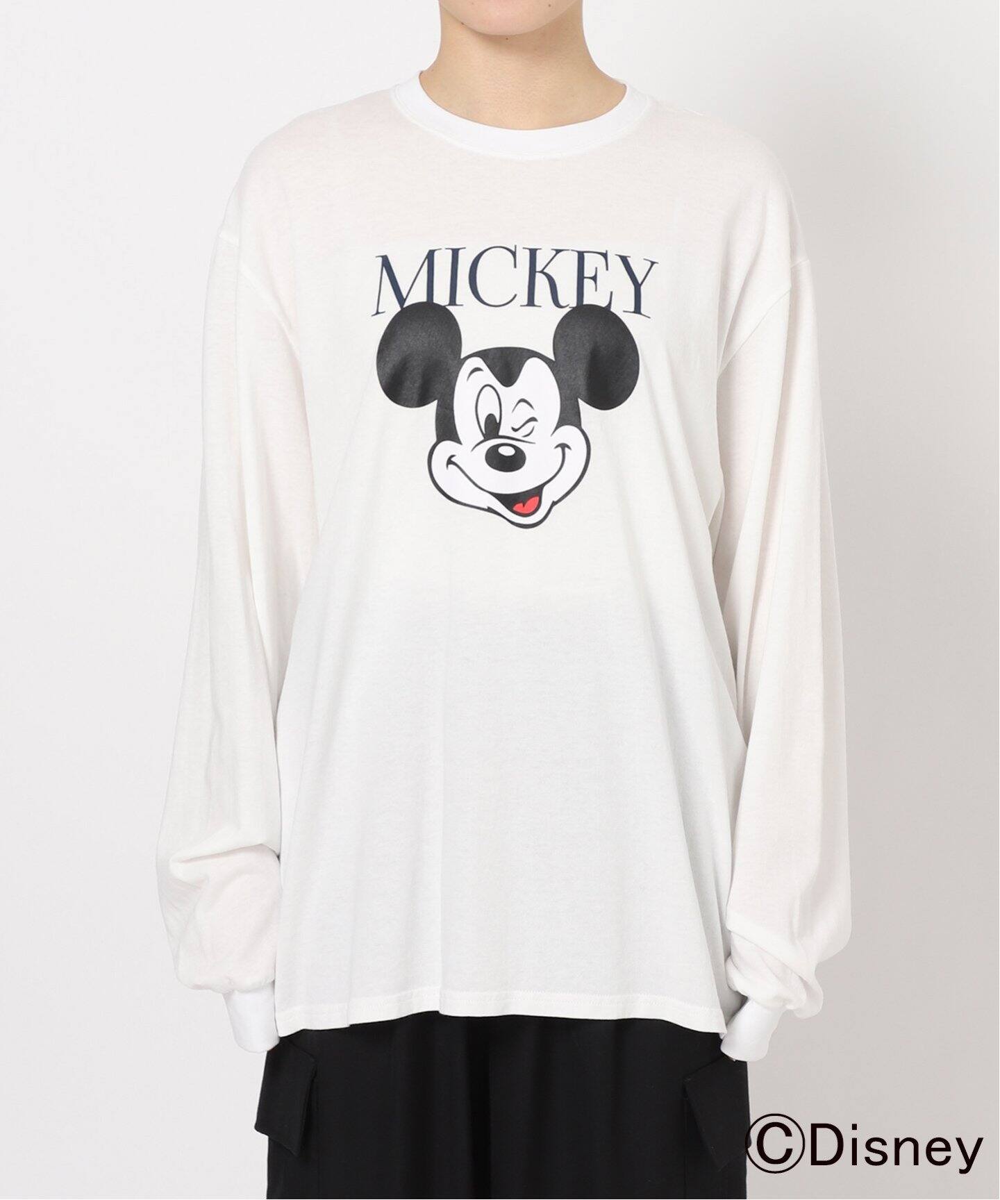 DISNEY/ディズニー】ミッキーマウスデザインロンT（Tシャツ 