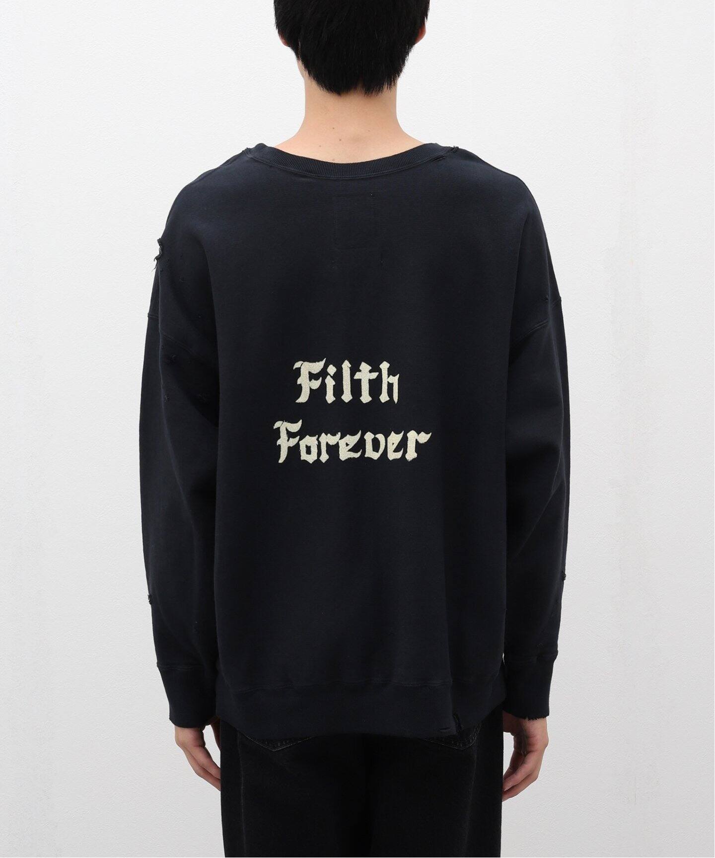 BOWWOW バウワウZIP DAMAGED CREW SWEAT Lサイズ 【公式通販】