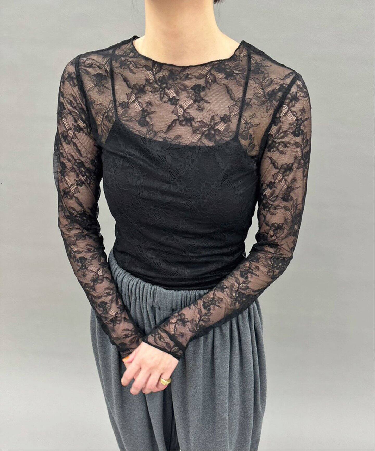 hai/ハイ】Lace Top（Tシャツ／カットソー）｜EDIT.FOR LULU 