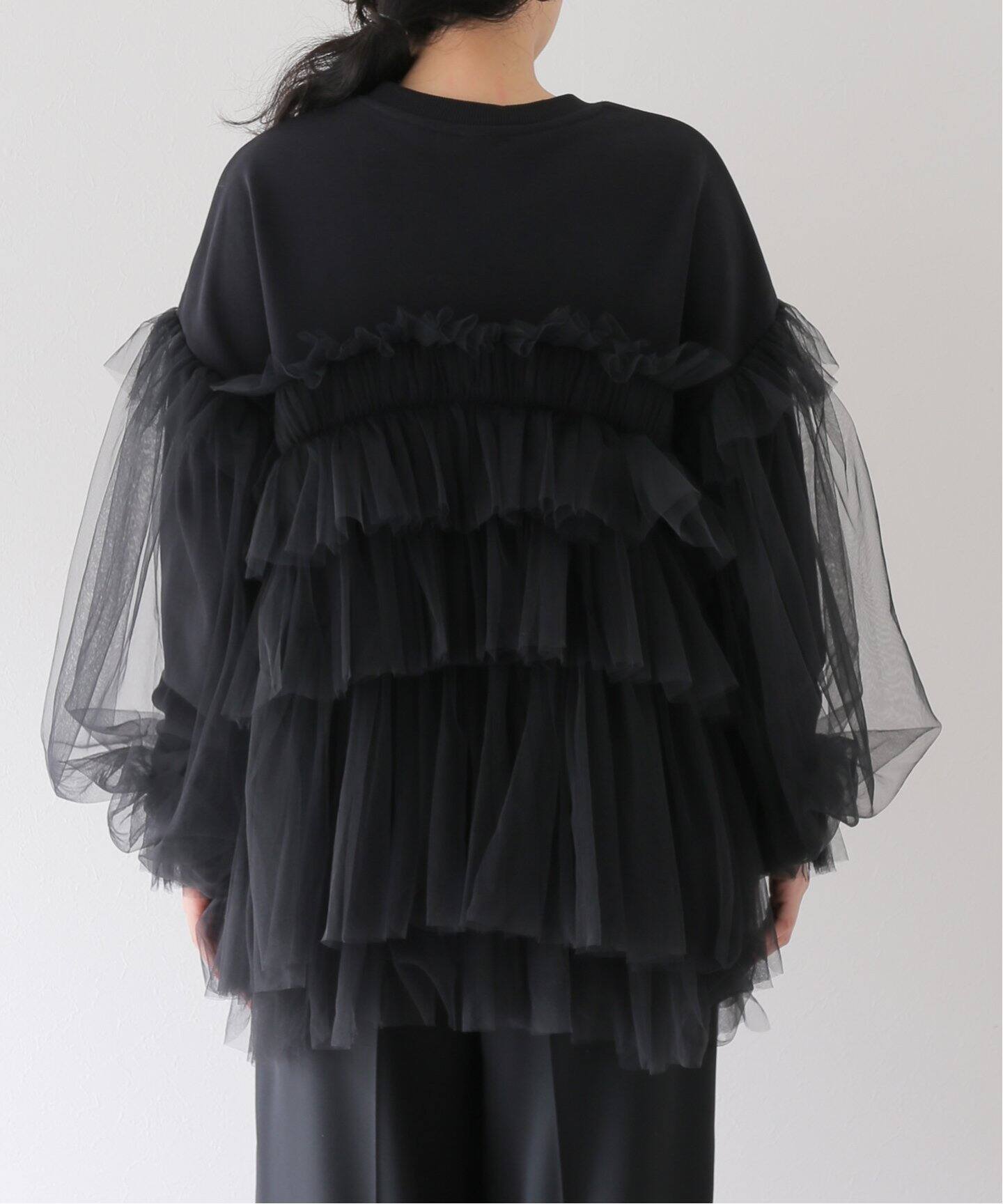 VIVIANO / ヴィヴィアーノ】別注Gathered Tulle Trimmed