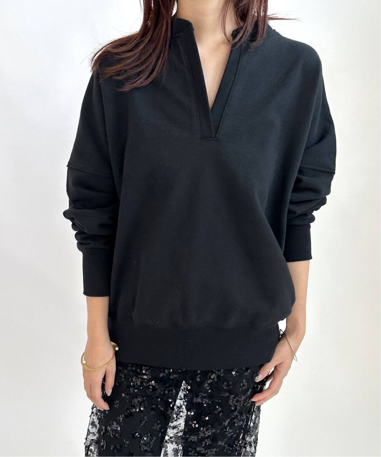 EDIT.FOR LULU 【Hella/ヘラ】キーネックスウェットプルオーバー 