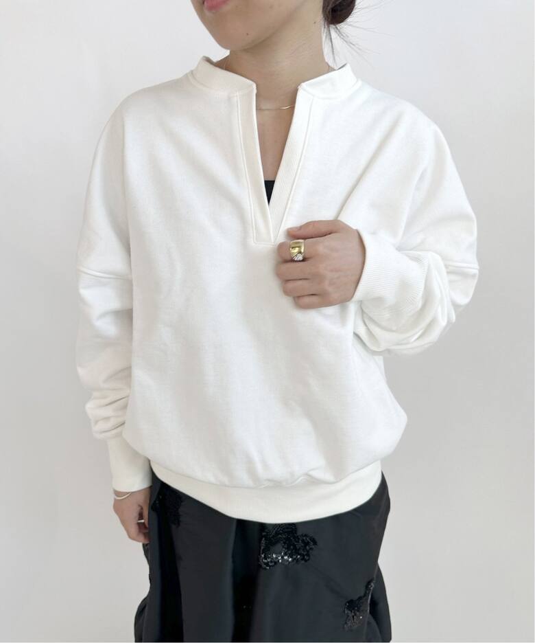 EDIT.FOR LULU 【Hella/ヘラ】キーネックスウェットプルオーバー 