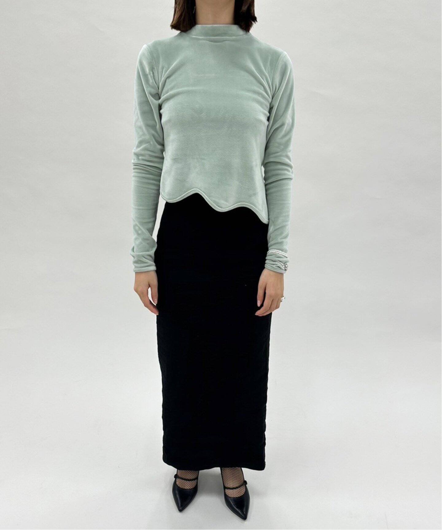 Vanity nap/バニティー ナップ】Soft molten long sleeve top（Tシャツ 