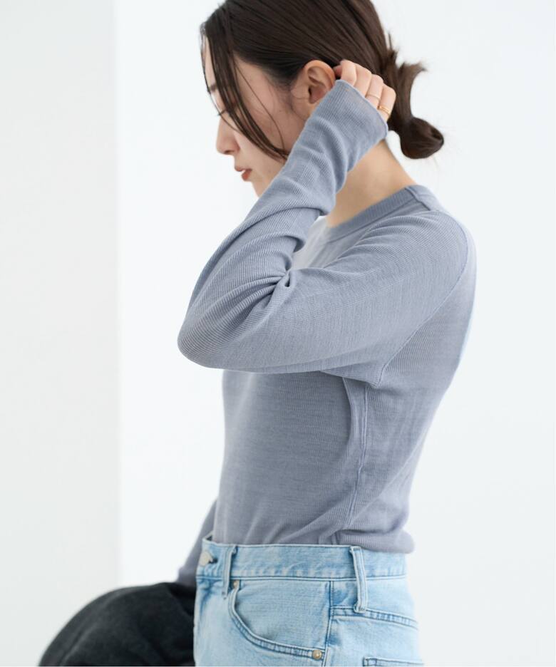 ウォッシャブルウールクルーネックプルオーバー（Tシャツ／カットソー  