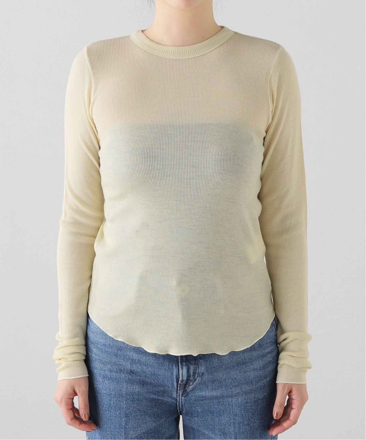 ウォッシャブルウールクルーネックプルオーバー（Tシャツ／カットソー  