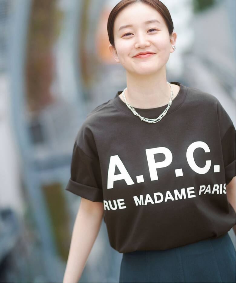 追加2》【A.P.C./アー・ペー・セー】別注 ビッグ ロゴ Tシャツ（T  