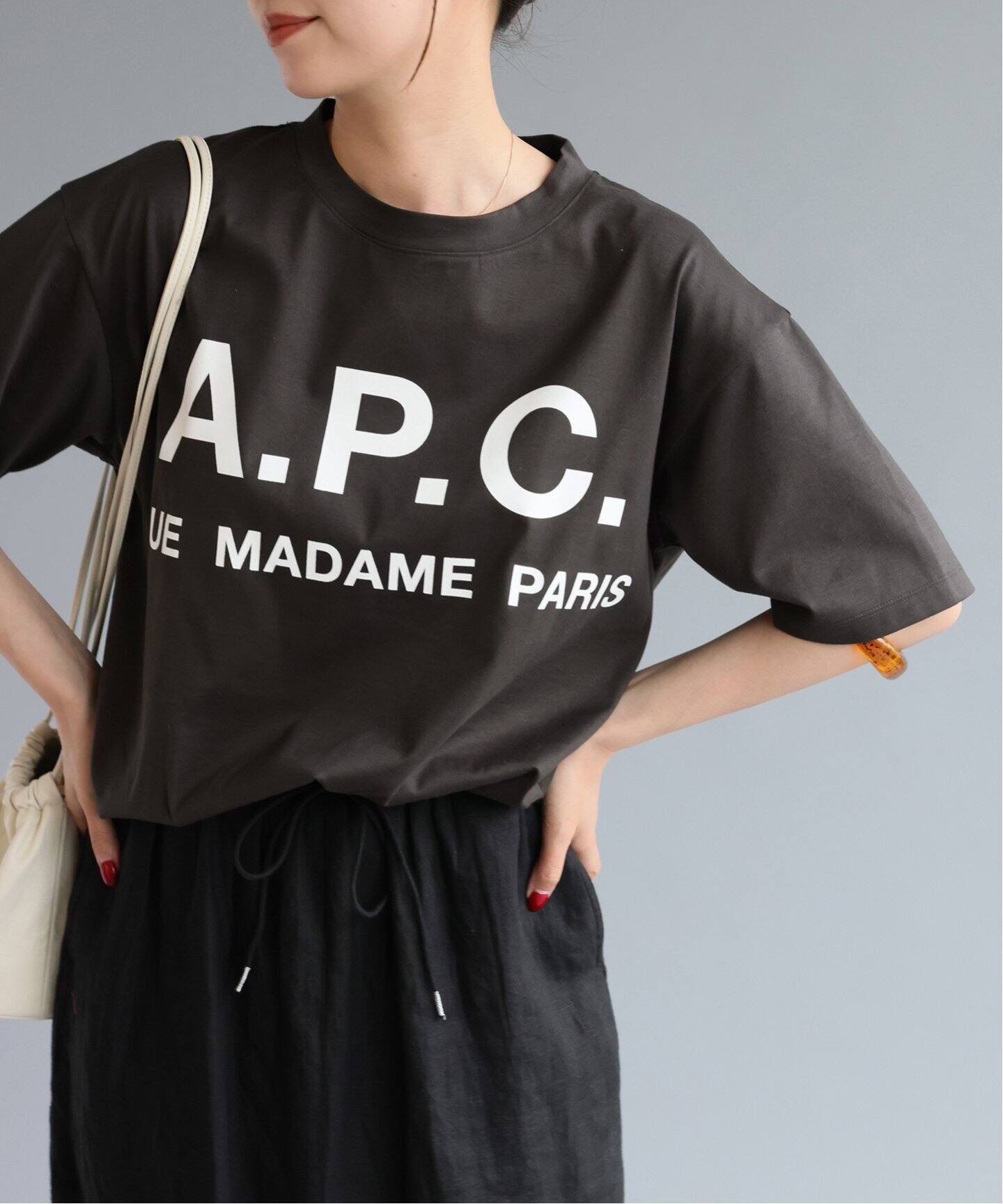 追加2》【A.P.C./アー・ペー・セー】別注 ビッグ ロゴ Tシャツ（T  