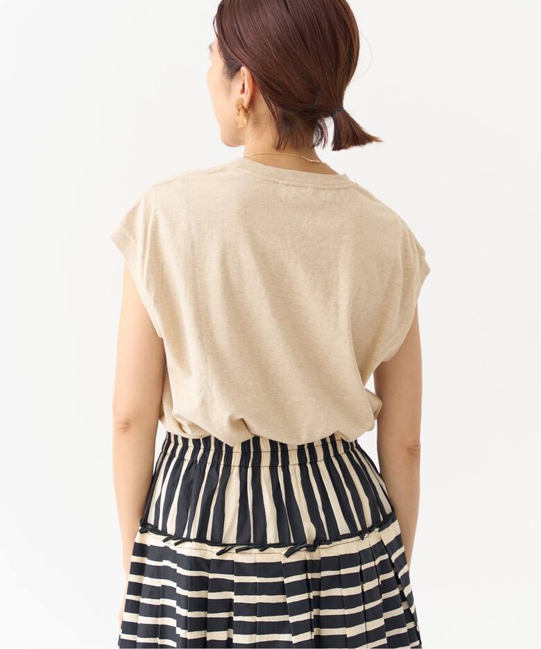 AURALEE/オーラリー】SEAMLESS スリーブレスクルーネックTシャツ（T 