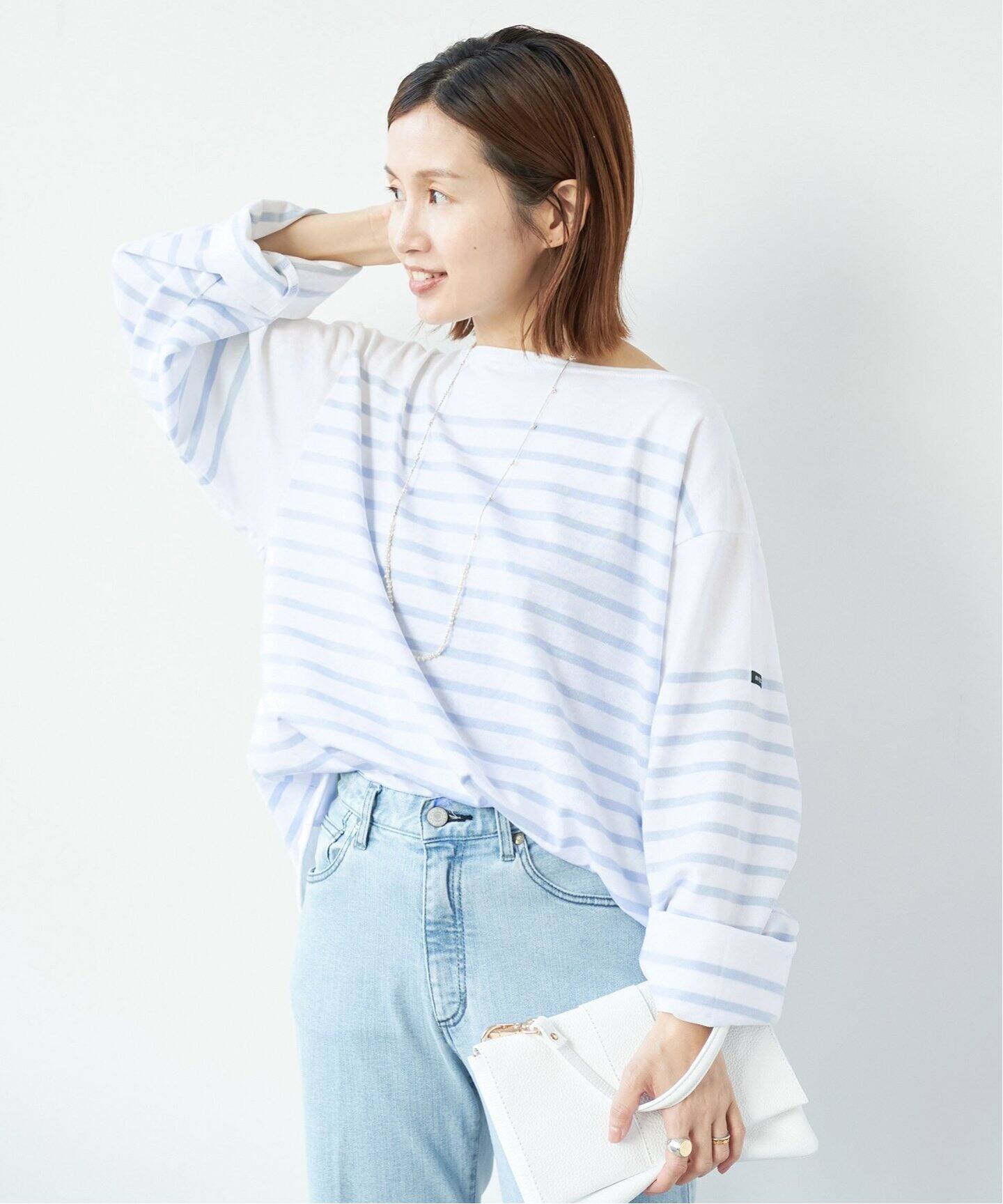 OUTIL/ウティ】別注 TORICOT AAST ボーダーカットソー（Tシャツ 