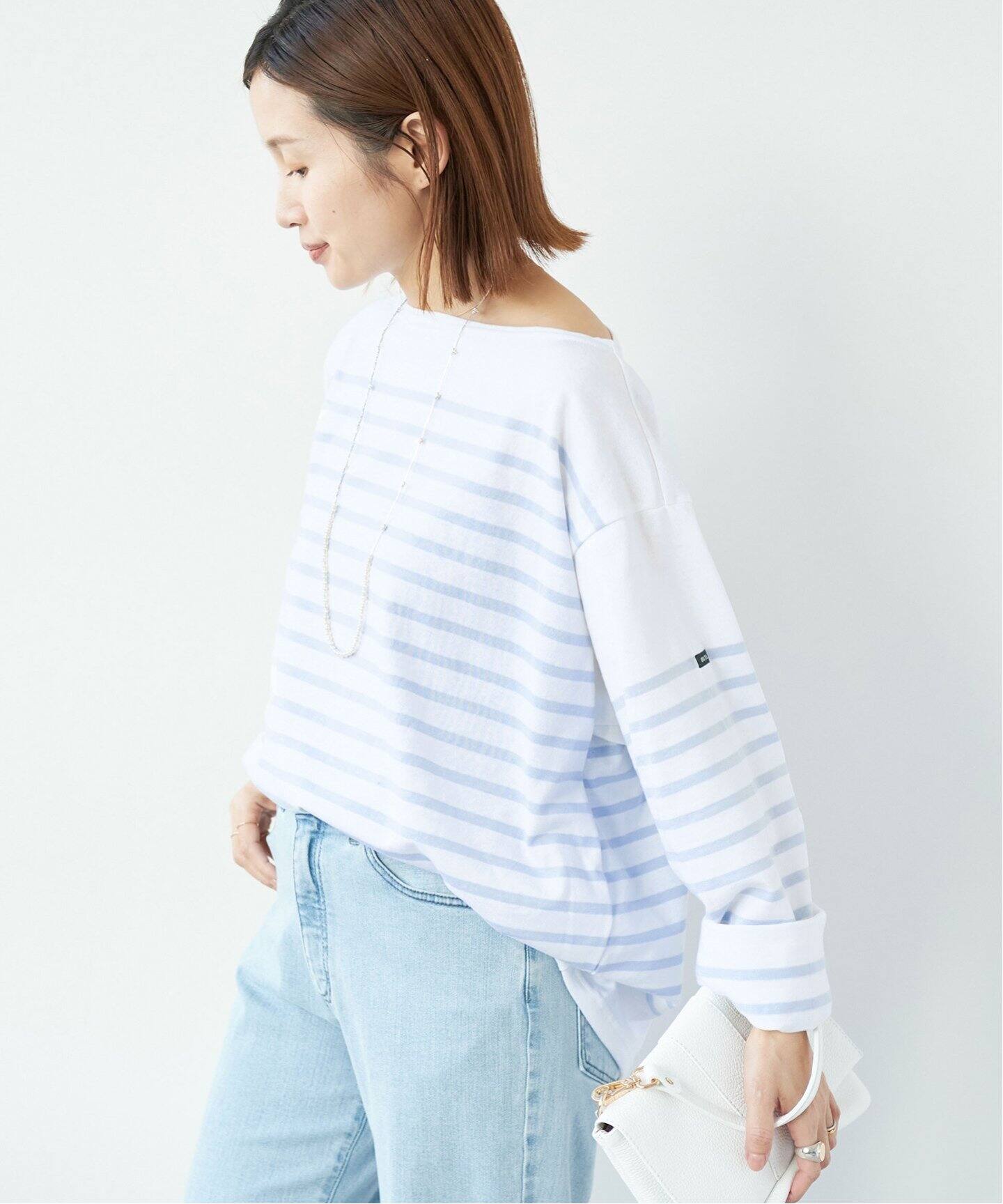 OUTIL/ウティ】別注 TORICOT AAST ボーダーカットソー（Tシャツ 